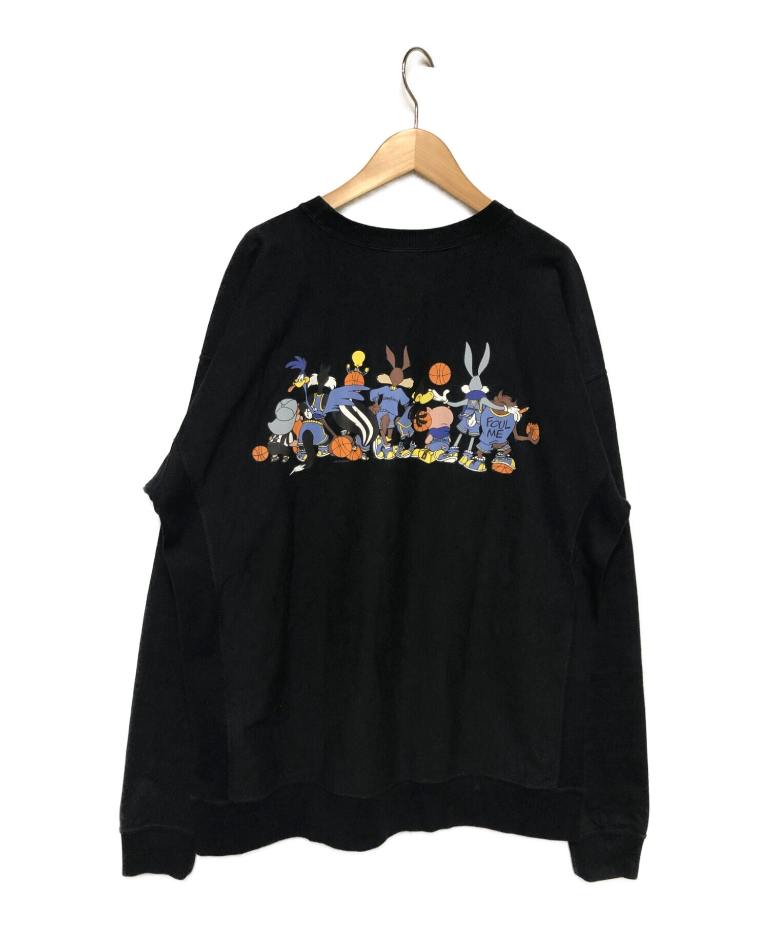 Champion REVERSE WEAVE (チャンピオン リバースウィーブ) LOONEY TUNES (ルーニーチューンズ)  ロングスリーブTシャツ BEAMS別注 ブラック サイズ:M