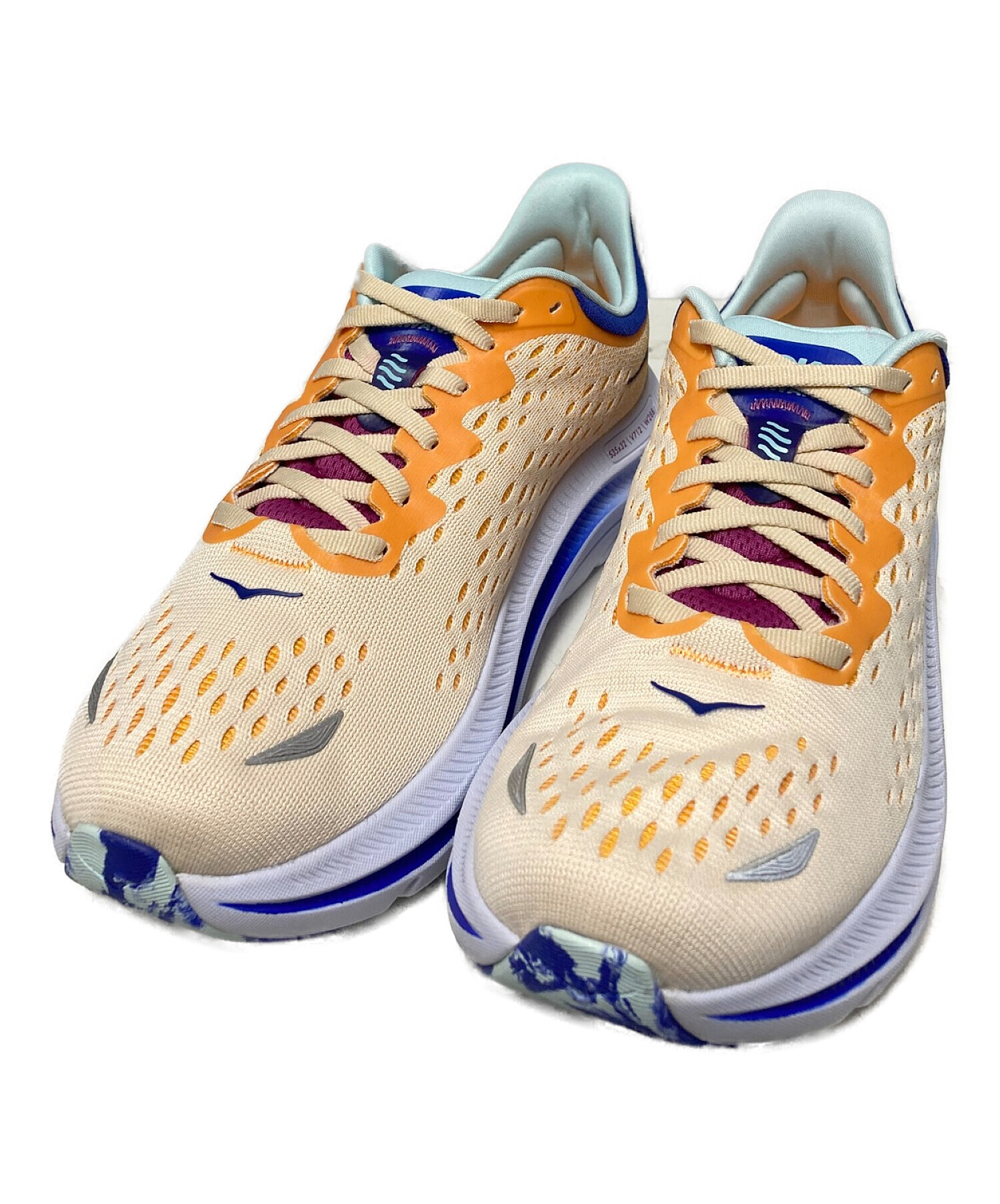 HOKAONEONE (ホカオネオネ) CLIFTON 8 ベージュ×ブルー サイズ:US8D