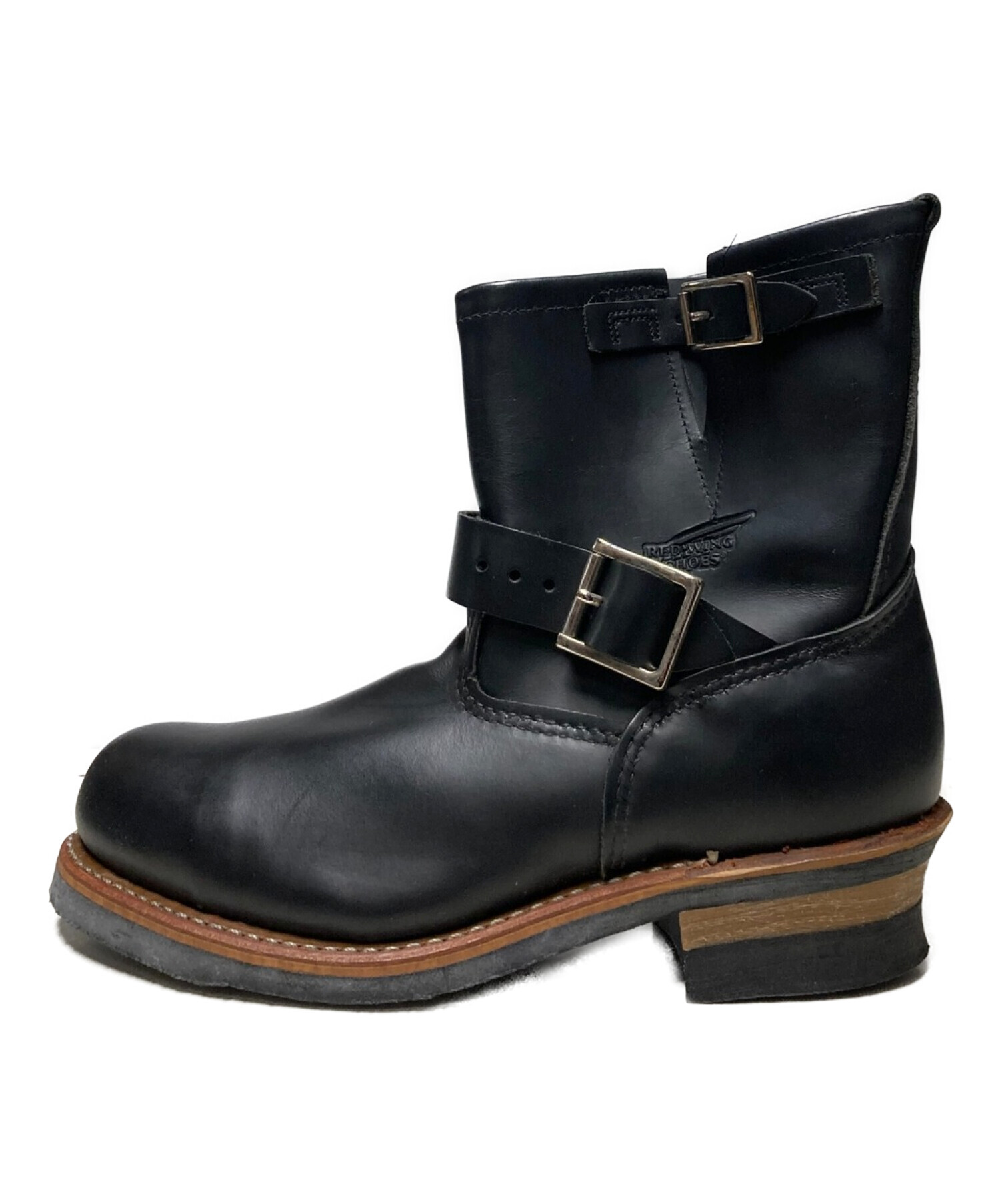 RED WING (レッドウィング) ショートエンジニアブーツ ブラック サイズ:7 1/27D