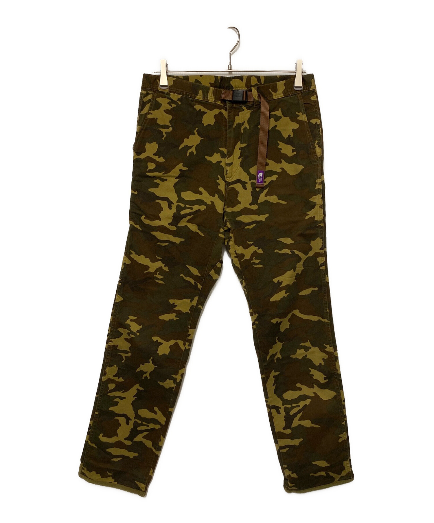 THE NORTHFACE PURPLELABEL (ザ・ノースフェイス パープルレーベル) Ripstop Wide Cropped Field  Pants ブラウン×カーキ サイズ:32