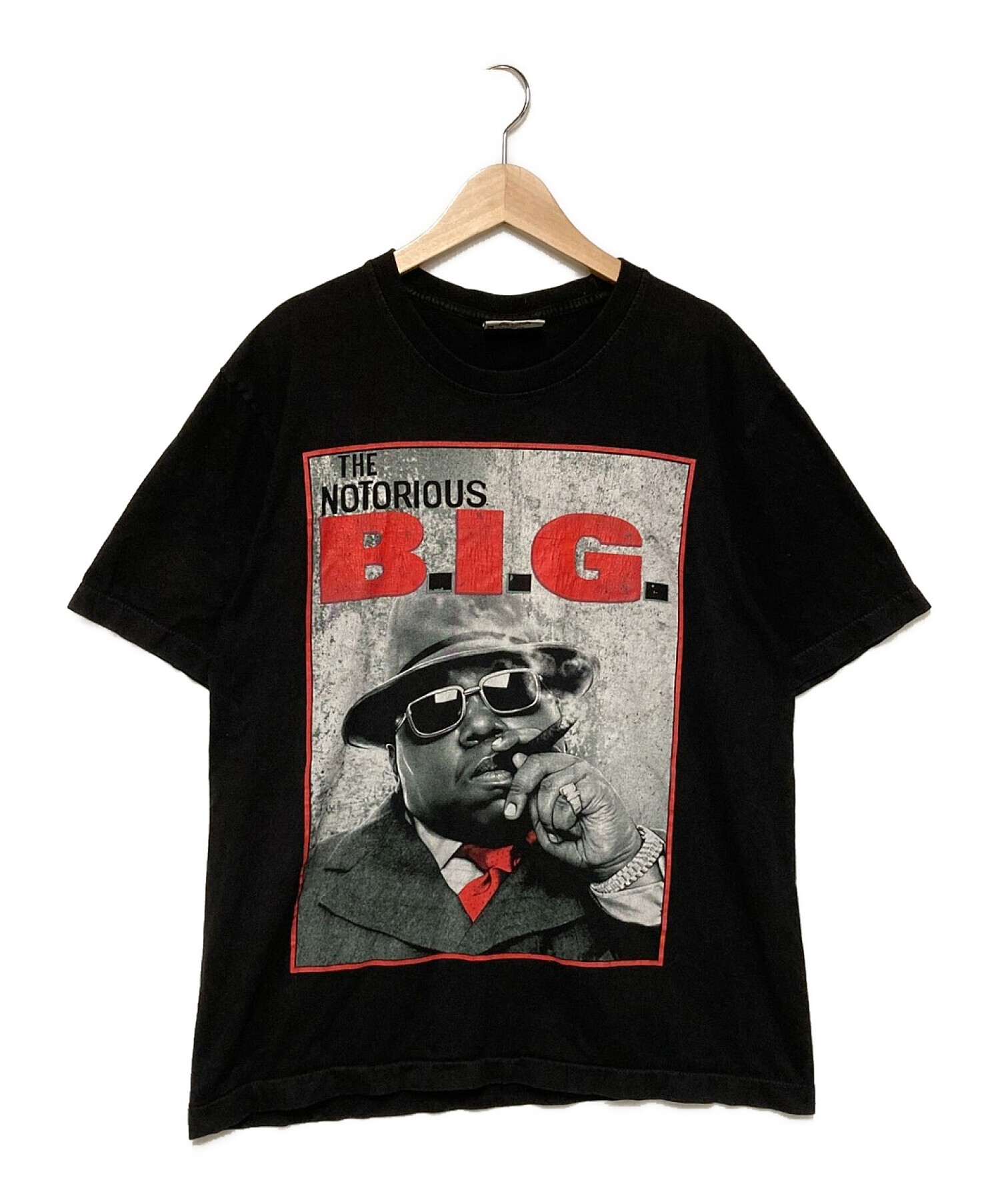 ヴィンテージTシャツ (ヴィンテージTシャツ) ノトーリアス・B.I.G. ビギープリントTシャツ ブラック サイズ:L