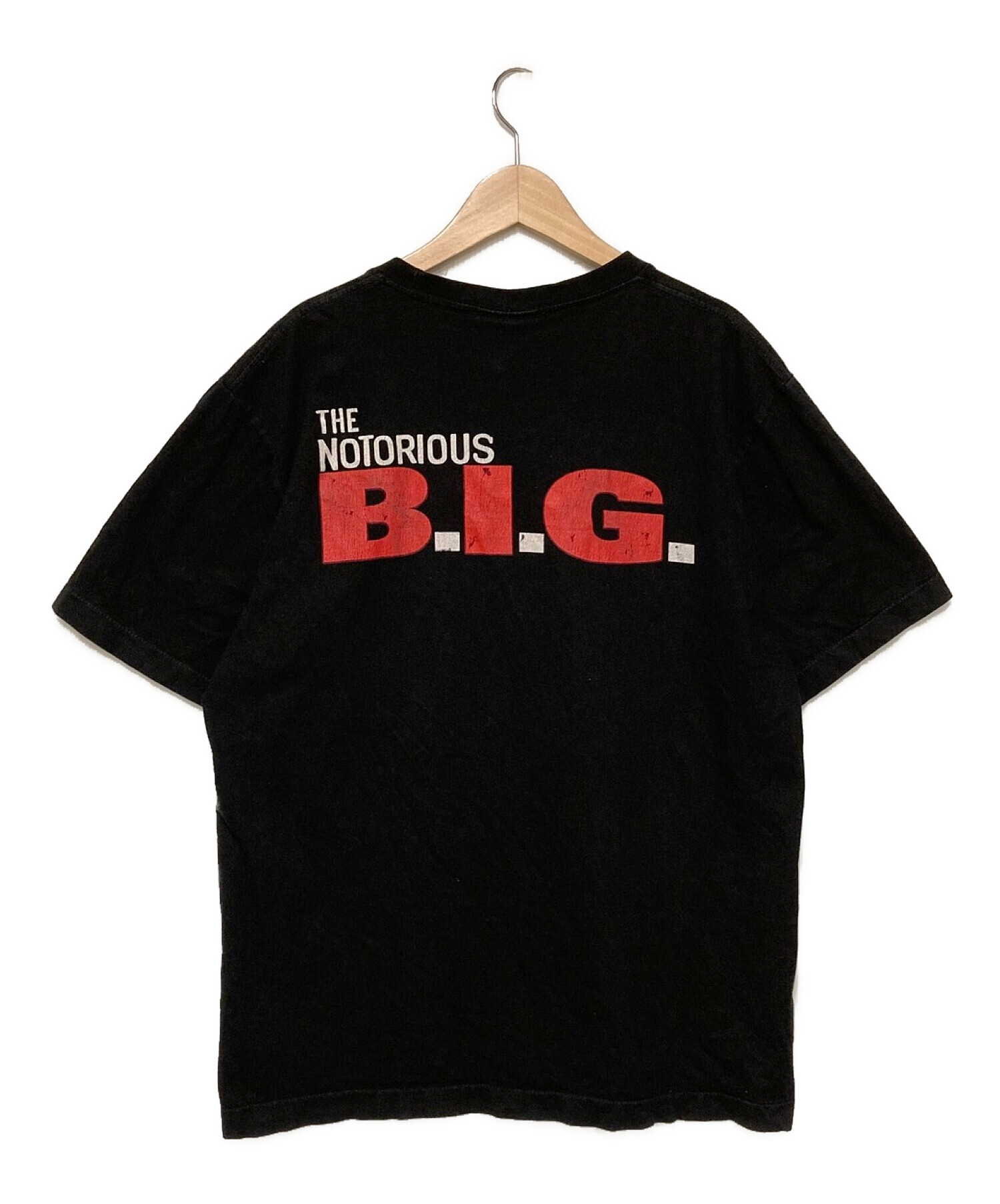 ヴィンテージTシャツ (ヴィンテージTシャツ) ノトーリアス・B.I.G. ビギープリントTシャツ ブラック サイズ:L