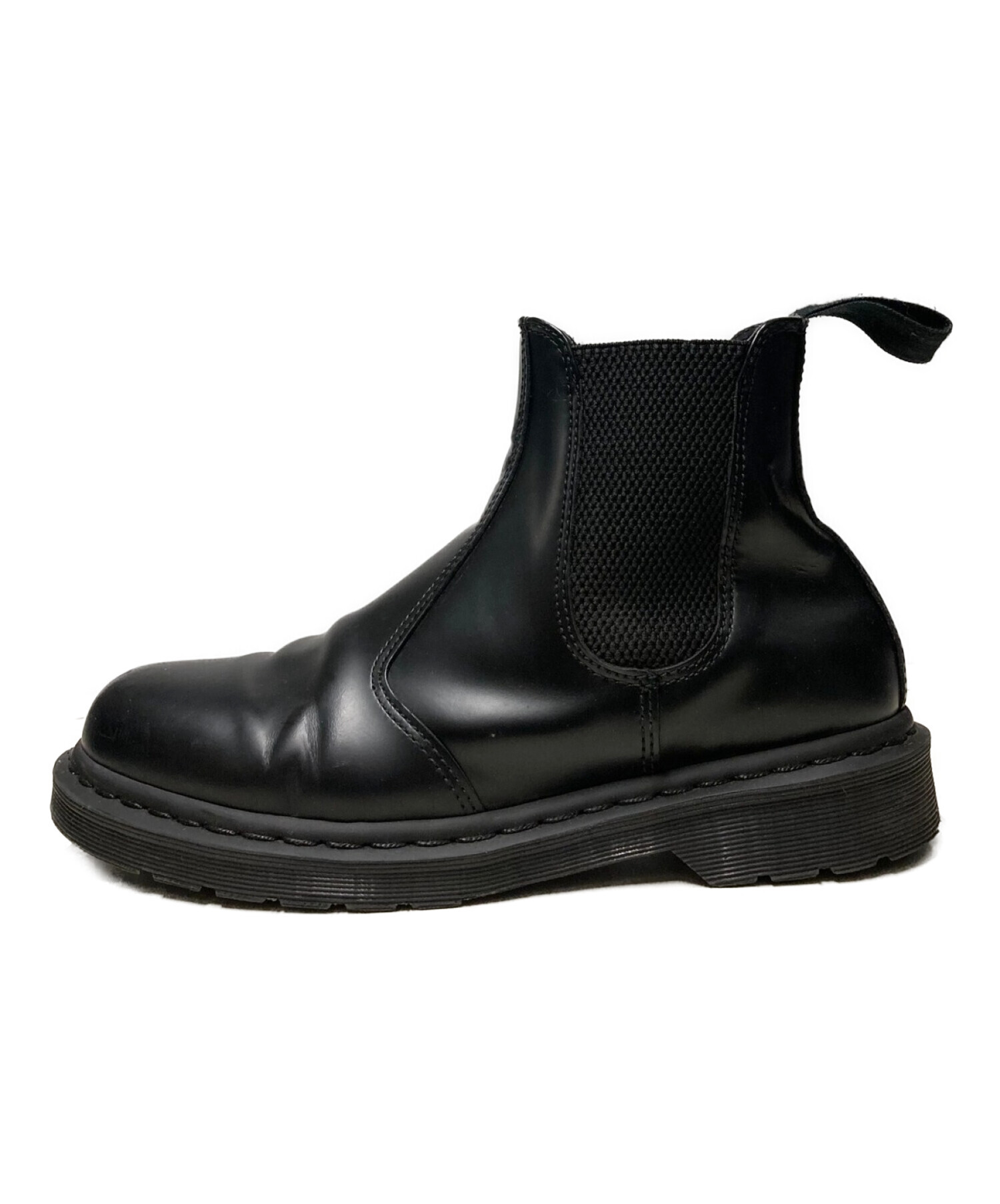 Dr.Martens◇サイドゴアブーツ US8 BLK レザー 10297 - ブーツ