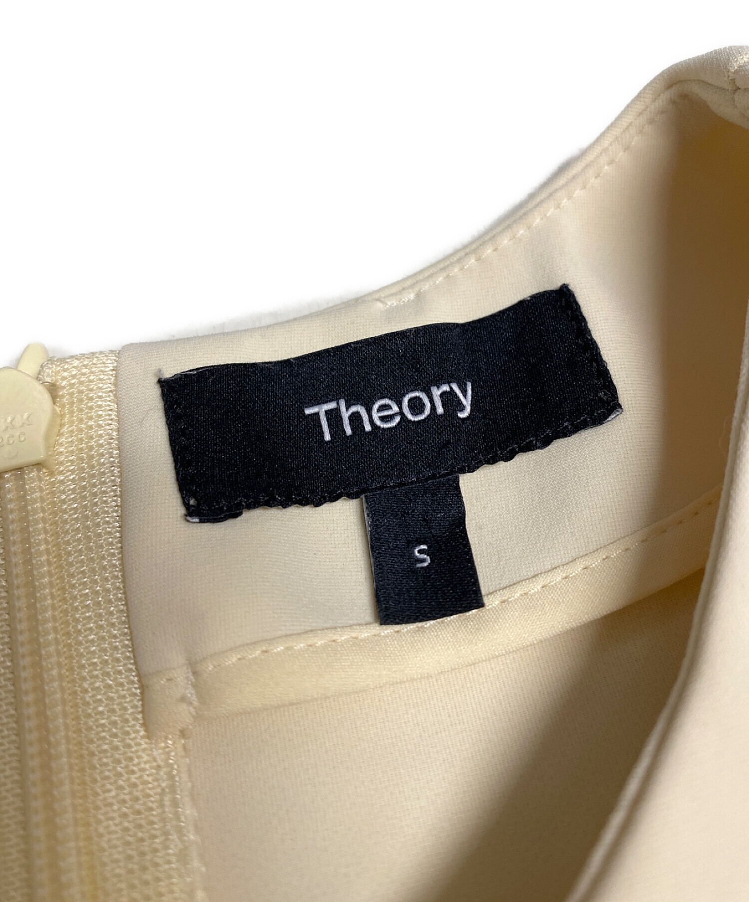 中古・古着通販】theory (セオリー) ノースリーブブラウス アイボリー