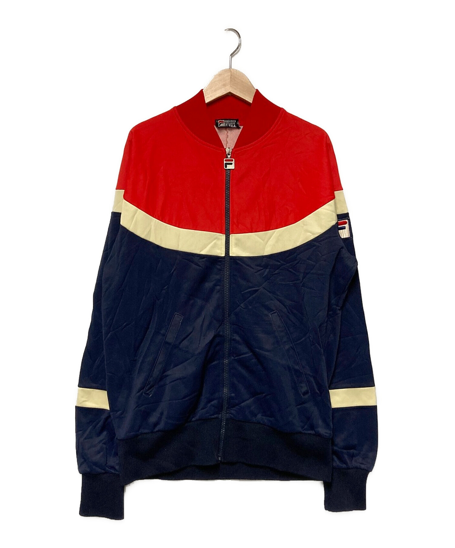 FILA (フィラ) 70's トラックジャケット レッド×ネイビー サイズ:実寸参照