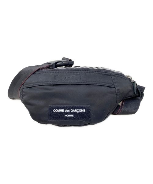 【中古・古着通販】COMME des GARCONS HOMME (コムデギャルソン オム) ナイロンツイルウエストバッグ  ブラック｜ブランド・古着通販 トレファク公式【TREFAC FASHION】スマホサイト