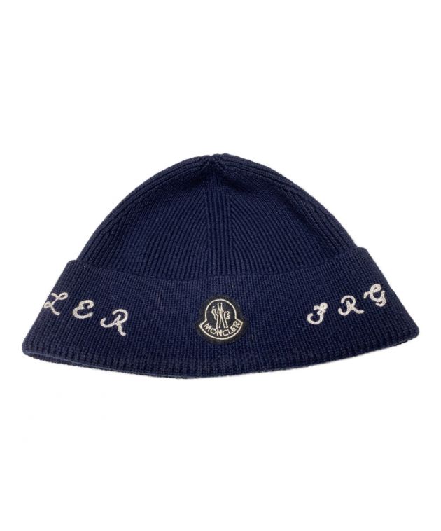 中古・古着通販】MONCLER (モンクレール) FRAGMENT DESIGN BERRETTO TRICOT ワッペンウールニットキャップ  ネイビー｜ブランド・古着通販 トレファク公式【TREFAC FASHION】スマホサイト