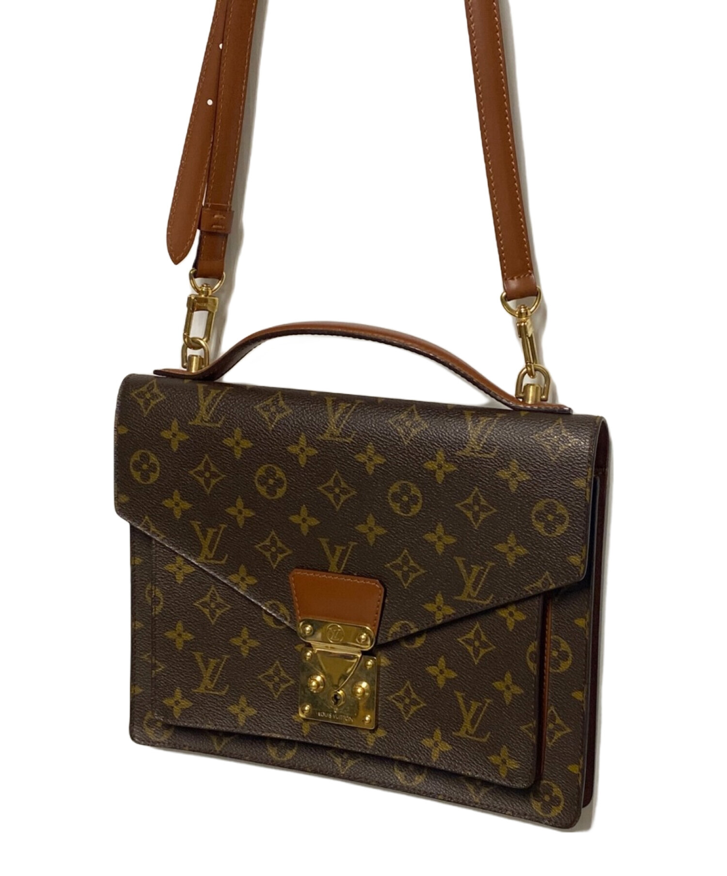 中古・古着通販】LOUIS VUITTON (ルイ ヴィトン) モノグラム モンソー ショルダーバッグ ブラウン｜ブランド・古着通販  トレファク公式【TREFAC FASHION】スマホサイト