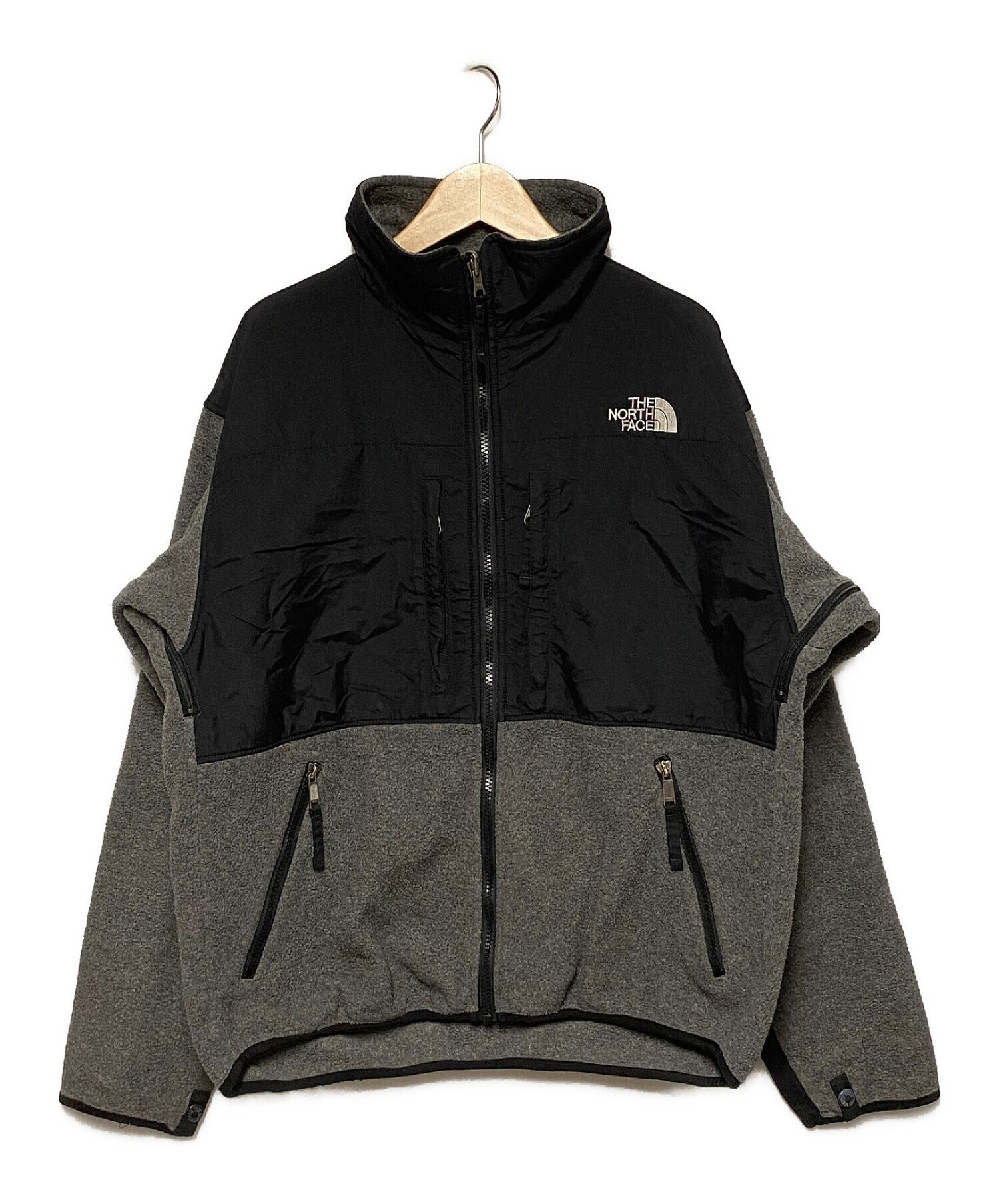 THE NORTH FACE (ザ ノース フェイス) ARMADILLA 90'sフリースジャケット グレー×ブラック サイズ:LL