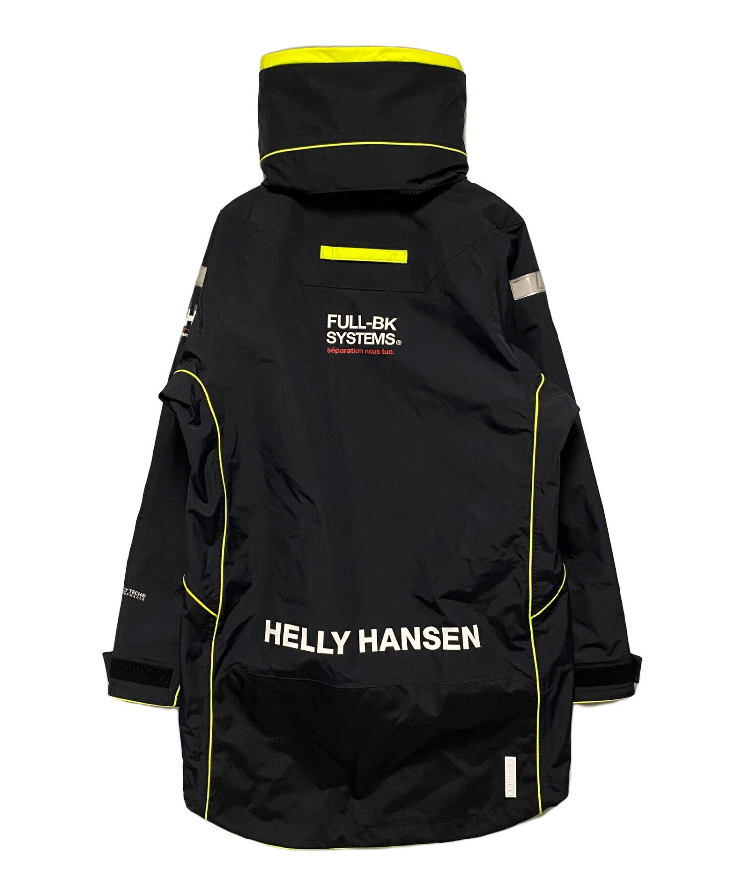 HELLY HANSEN (ヘリーハンセン) FULL-BK (フルビーケー) セーリングジャケット ブラック×イエロー サイズ:M