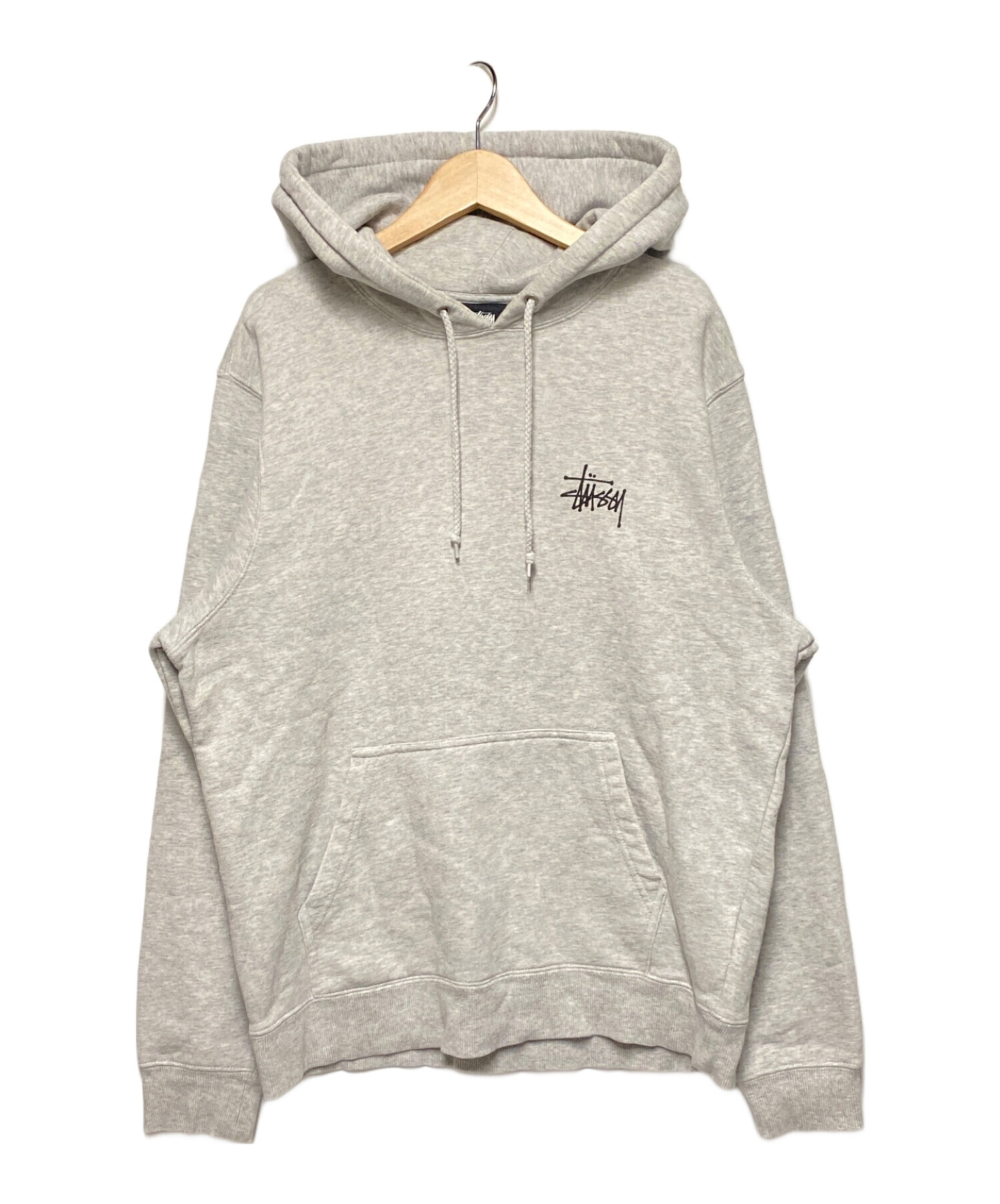 中古・古着通販】stussy (ステューシー) 裏起毛バックプリントプルオーバーパーカー グレー サイズ:S｜ブランド・古着通販  トレファク公式【TREFAC FASHION】スマホサイト