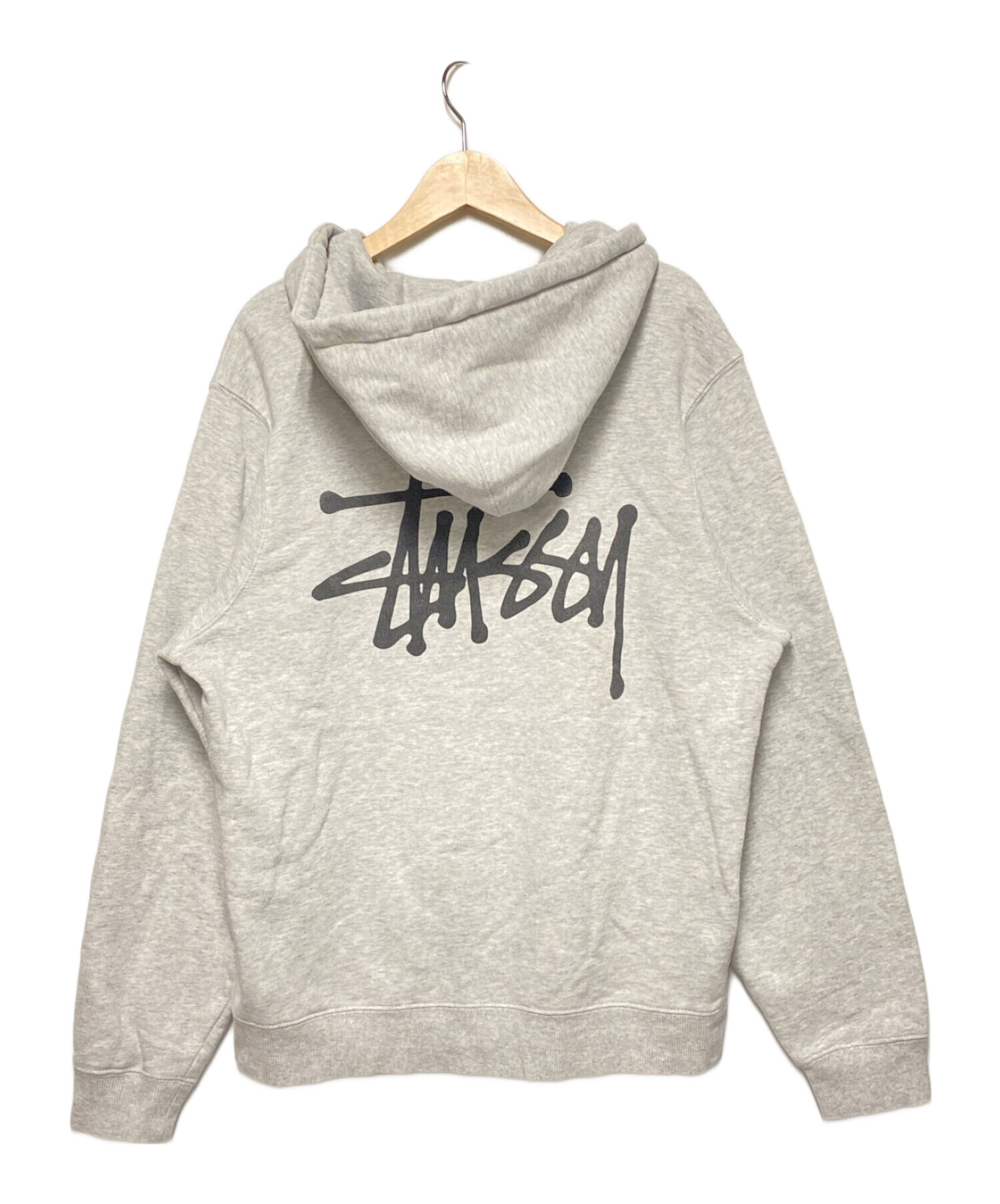 中古・古着通販】stussy (ステューシー) 裏起毛バックプリントプルオーバーパーカー グレー サイズ:S｜ブランド・古着通販  トレファク公式【TREFAC FASHION】スマホサイト