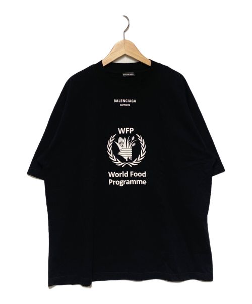 【中古・古着通販】BALENCIAGA (バレンシアガ) WFPロゴプリントオーバーサイズTシャツ ブラック サイズ:M｜ブランド・古着通販  トレファク公式【TREFAC FASHION】スマホサイト