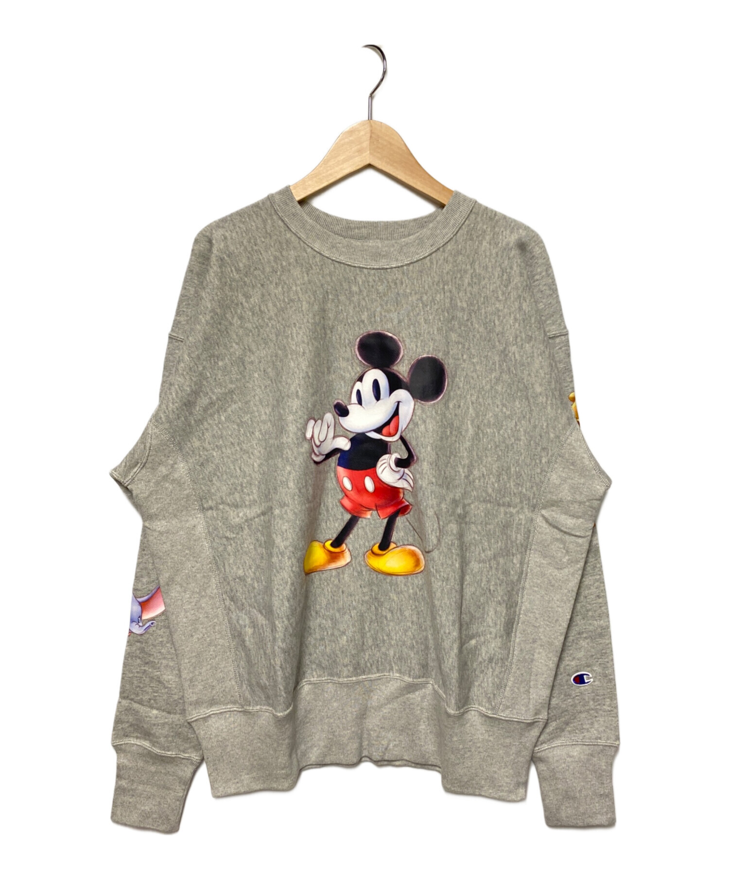 中古・古着通販】Champion REVERSE WEAVE (チャンピオンリバースウィーブ) BEAMS (ビームス) Disney 100th  Collection Crewneck Sweat グレー サイズ:S｜ブランド・古着通販 トレファク公式【TREFAC FASHION】スマホサイト