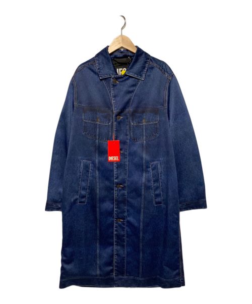 【中古・古着通販】DIESEL (ディーゼル) デニム転写プリントステンカラーコート G-KOEN インディゴ サイズ:XS  未使用品｜ブランド・古着通販 トレファク公式【TREFAC FASHION】スマホサイト