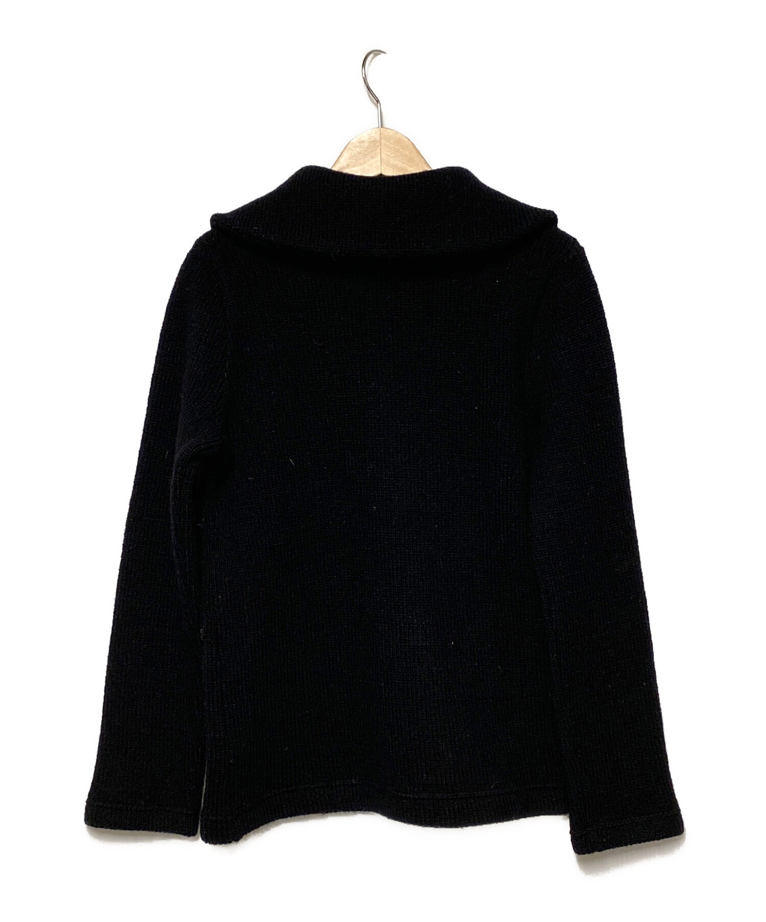 中古・古着通販】tricot COMME des GARCONS (トリココムデギャルソン) セーラーカラーニットポロセーター ブラック  サイズ:M｜ブランド・古着通販 トレファク公式【TREFAC FASHION】スマホサイト