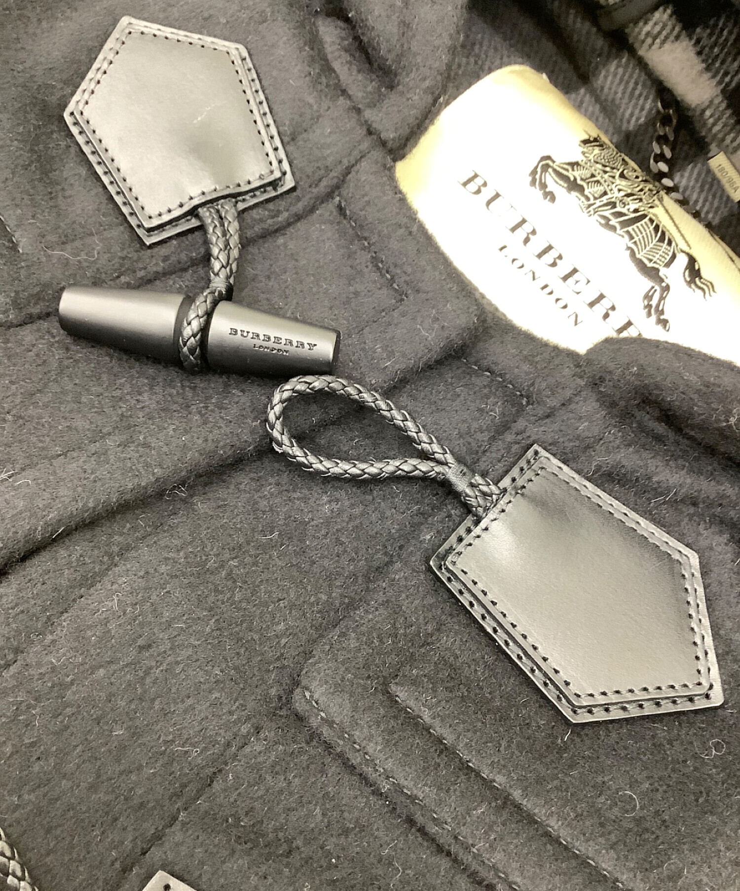 BURBERRY (バーバリー) ダッフルコート ブラック サイズ:50