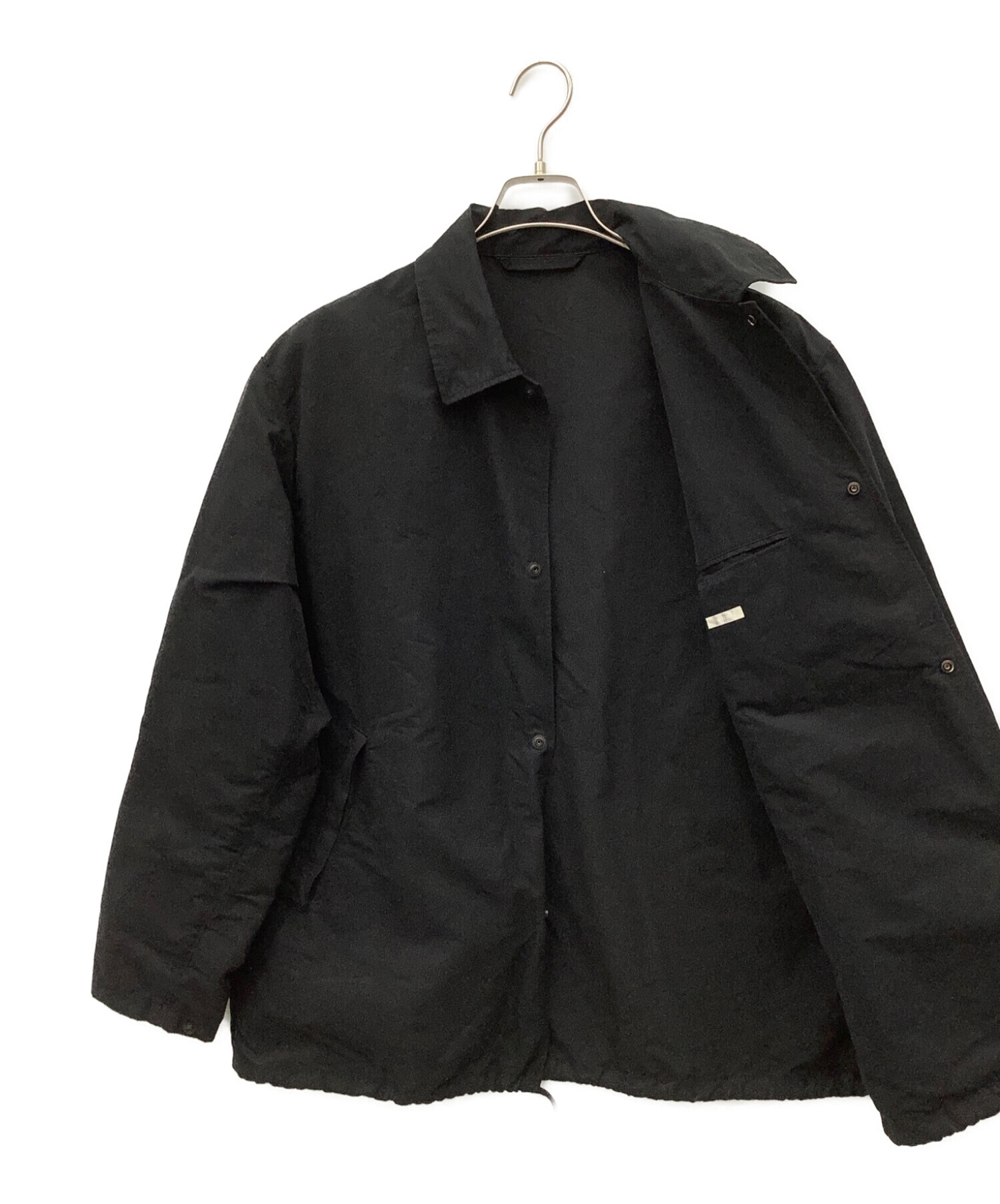 COMOLI (コモリ) コットンナイロンコーチジャケット ブラック サイズ:2