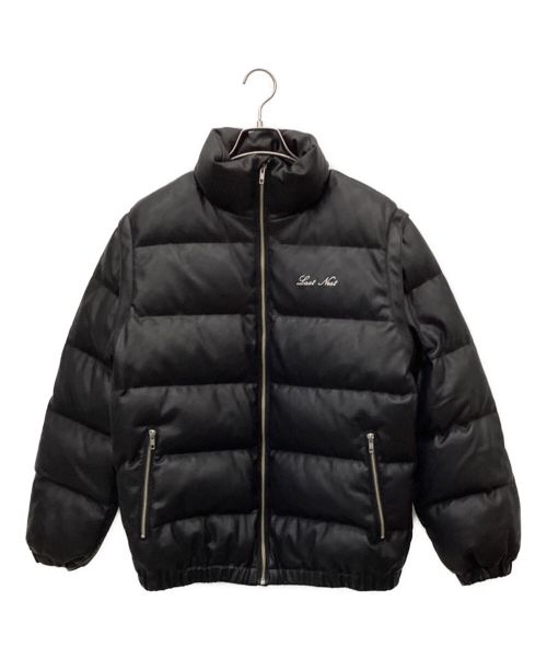 LAST NEST leather down jacket