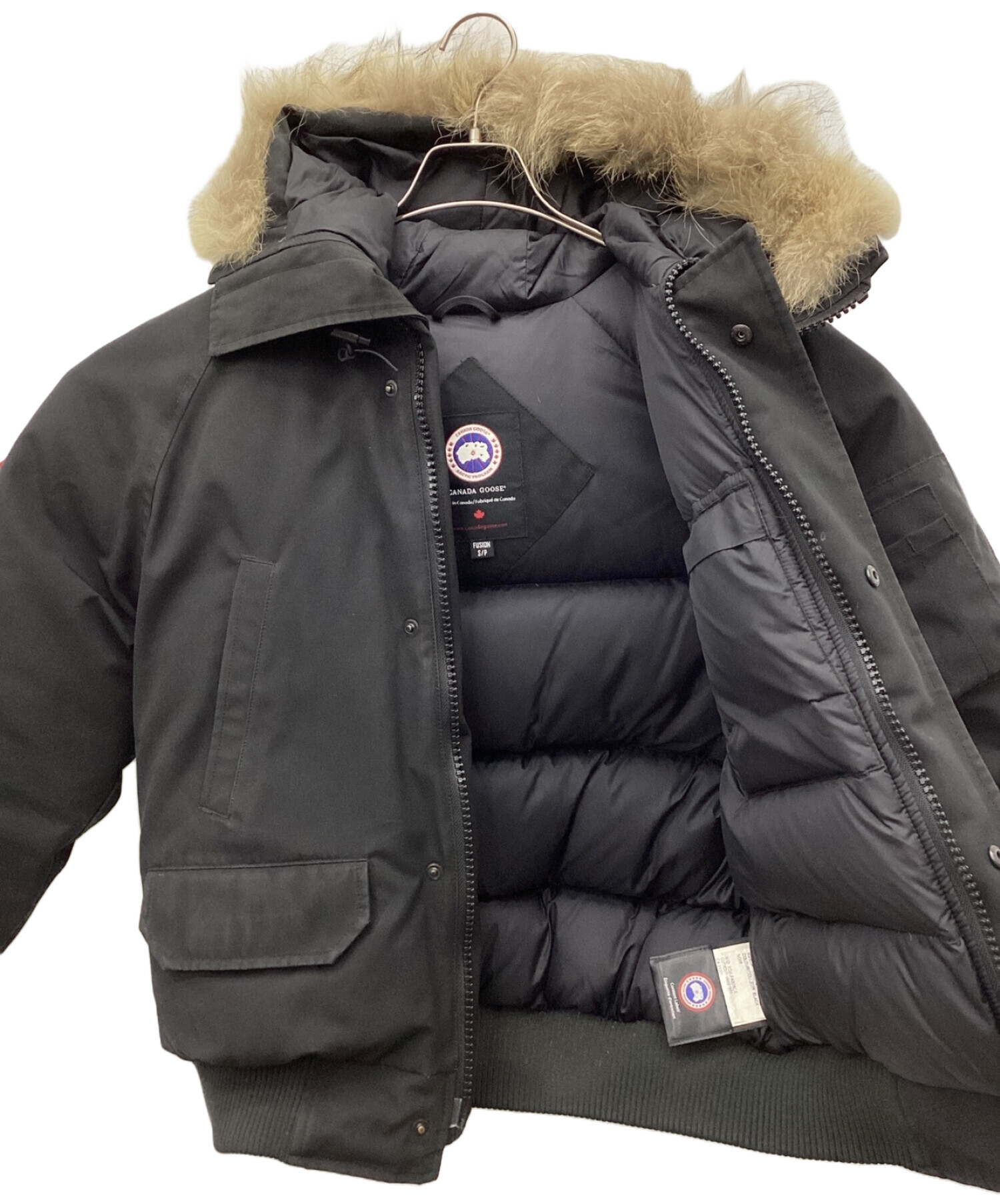 中古・古着通販】CANADA GOOSE (カナダグース) チリワックボンバージャケット ブラック サイズ:S｜ブランド・古着通販  トレファク公式【TREFAC FASHION】スマホサイト