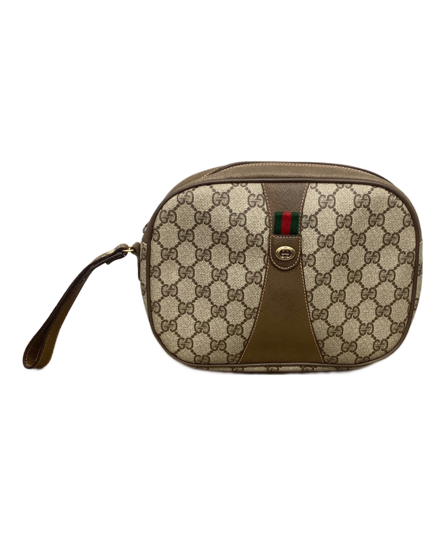 中古・古着通販】GUCCI (グッチ) OLD GUCCI シェリーライン クラッチバッグ ブラウン｜ブランド・古着通販 トレファク公式【TREFAC  FASHION】スマホサイト