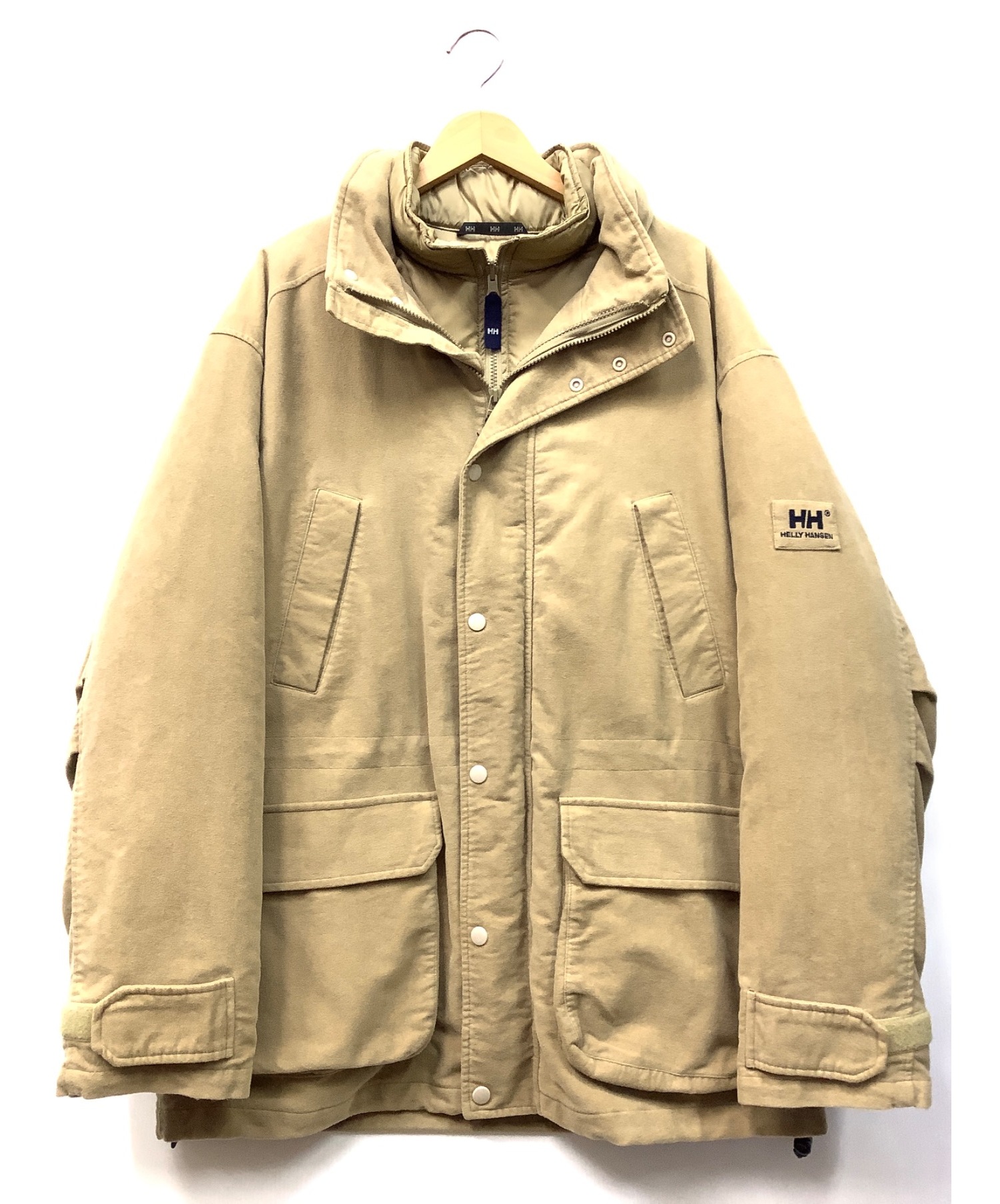 HELLY HANSEN (ヘリーハンセン) ダウン80セパレートコート ベージュ サイズ:L 冬物