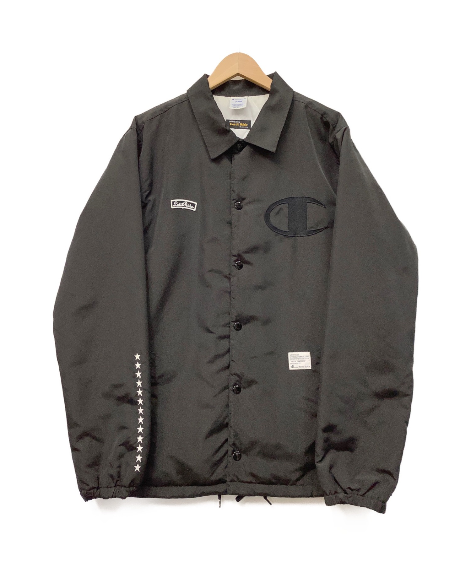 中古・古着通販】Champion (チャンピオン) コーチジャケット ブラック