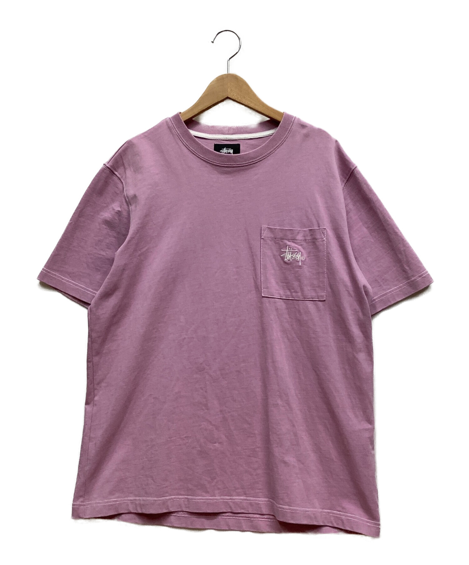 stussy (ステューシー) ポケットTシャツ パープル サイズ:M