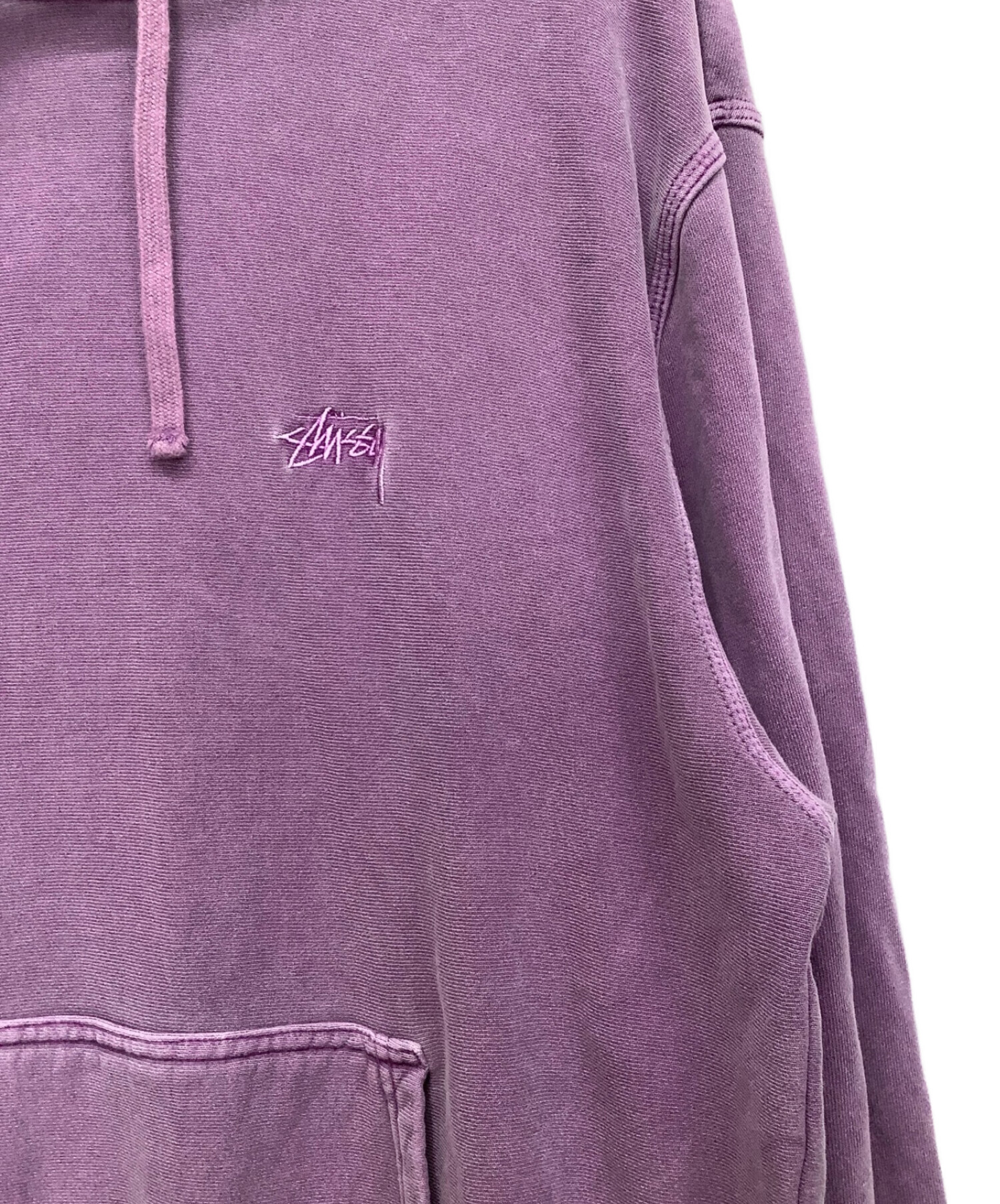 stussy (ステューシー) プルオーバーパーカー パープル サイズ:L