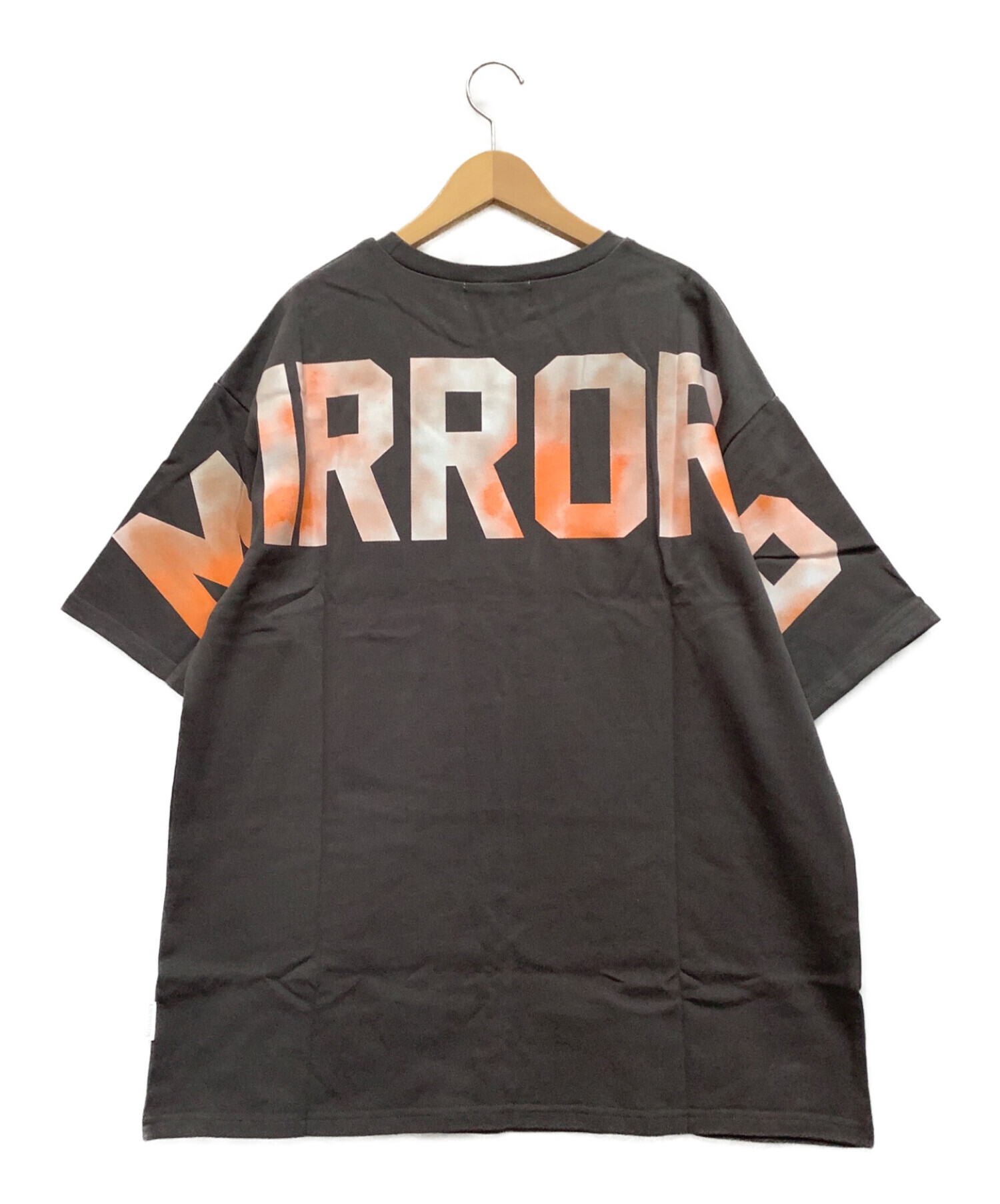 MIRROR9 (ミラーナイン) プリントTシャツ グレー サイズ:L 未使用品