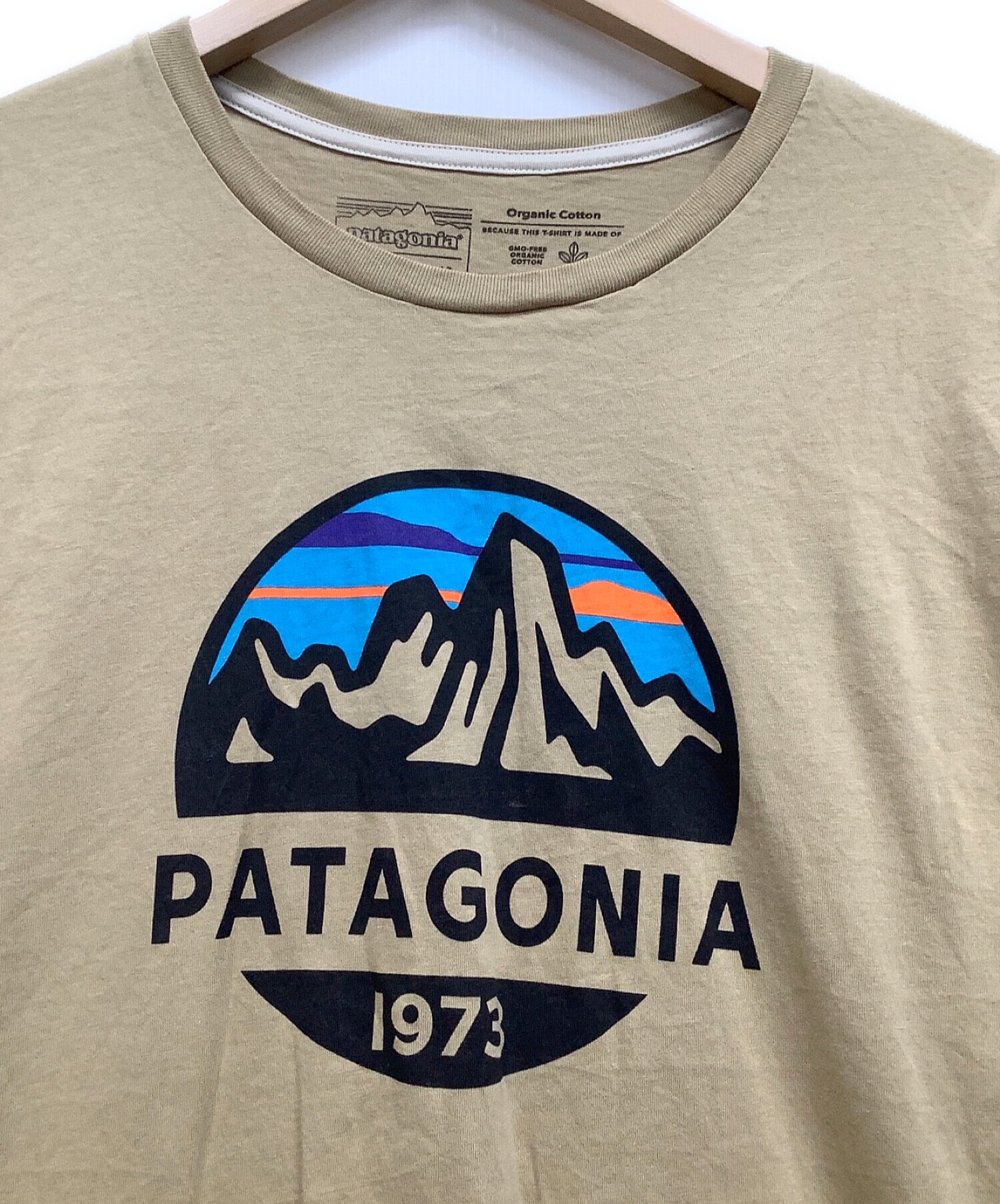 Patagonia (パタゴニア) オーガニックコットンTシャツ ベージュ サイズ:L