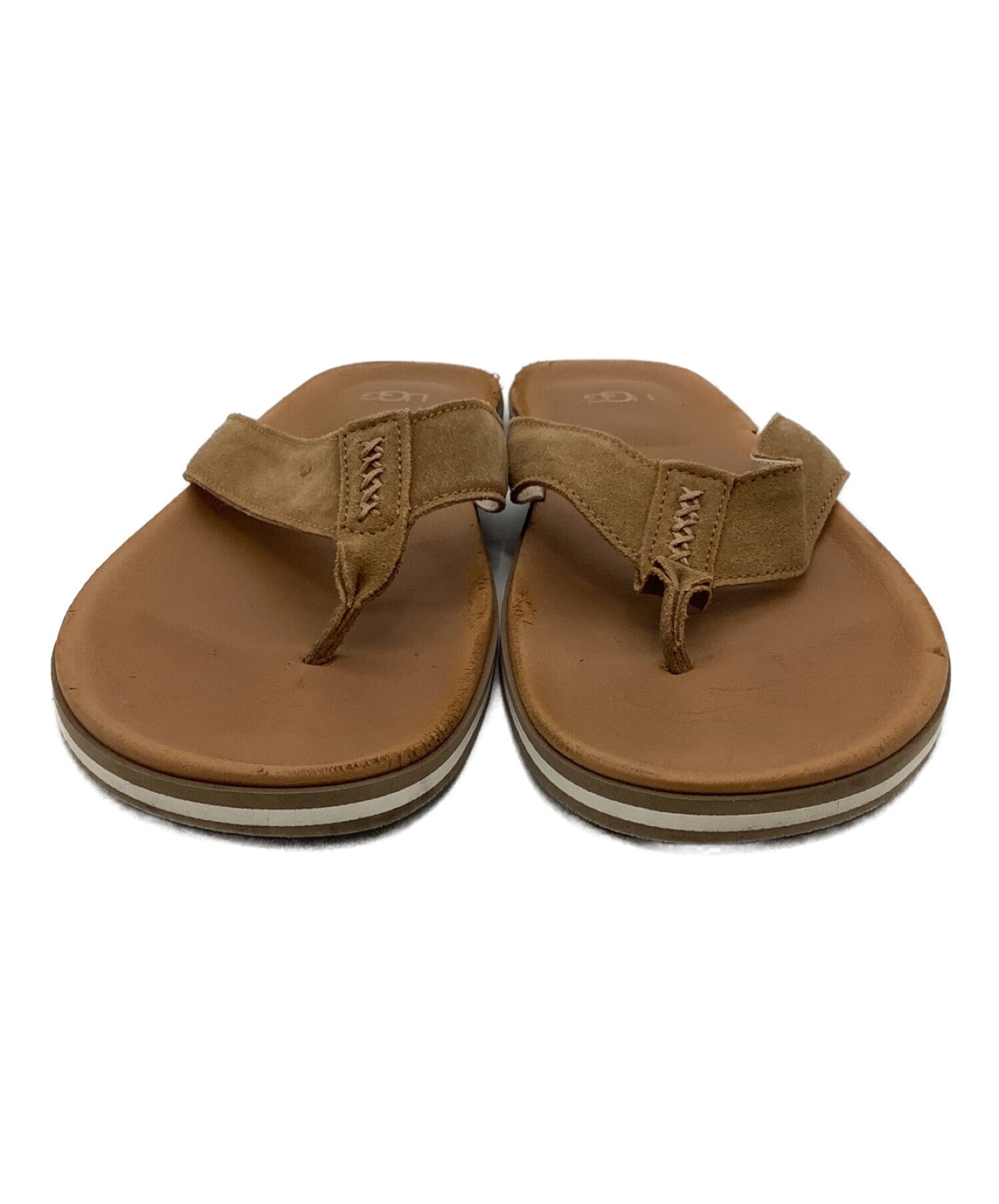 中古・古着通販】UGG (アグ) ビーチサンダル ベージュ サイズ:28