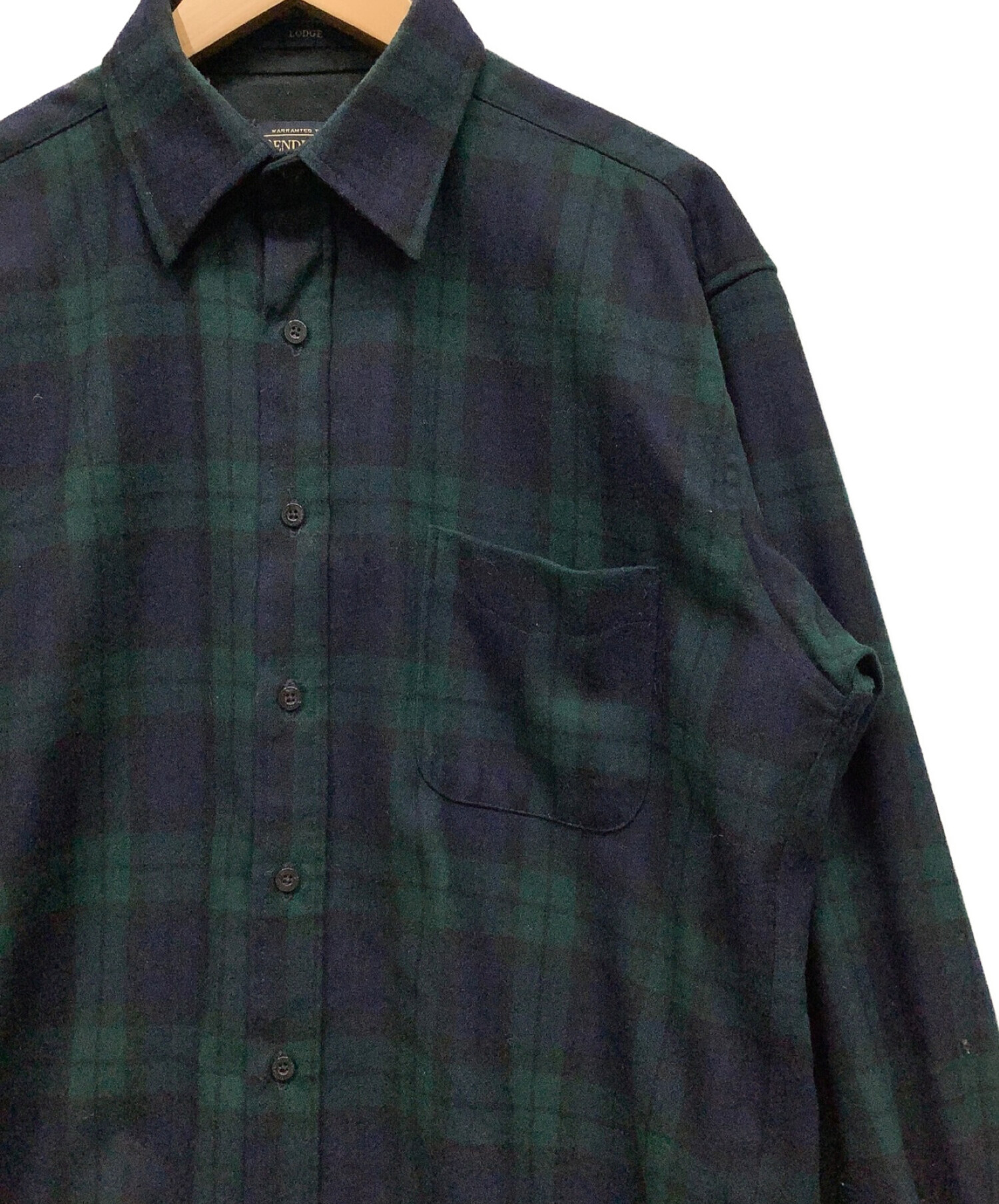 PENDLETON (ペンドルトン) チェックシャツ ネイビー×グリーン サイズ:M