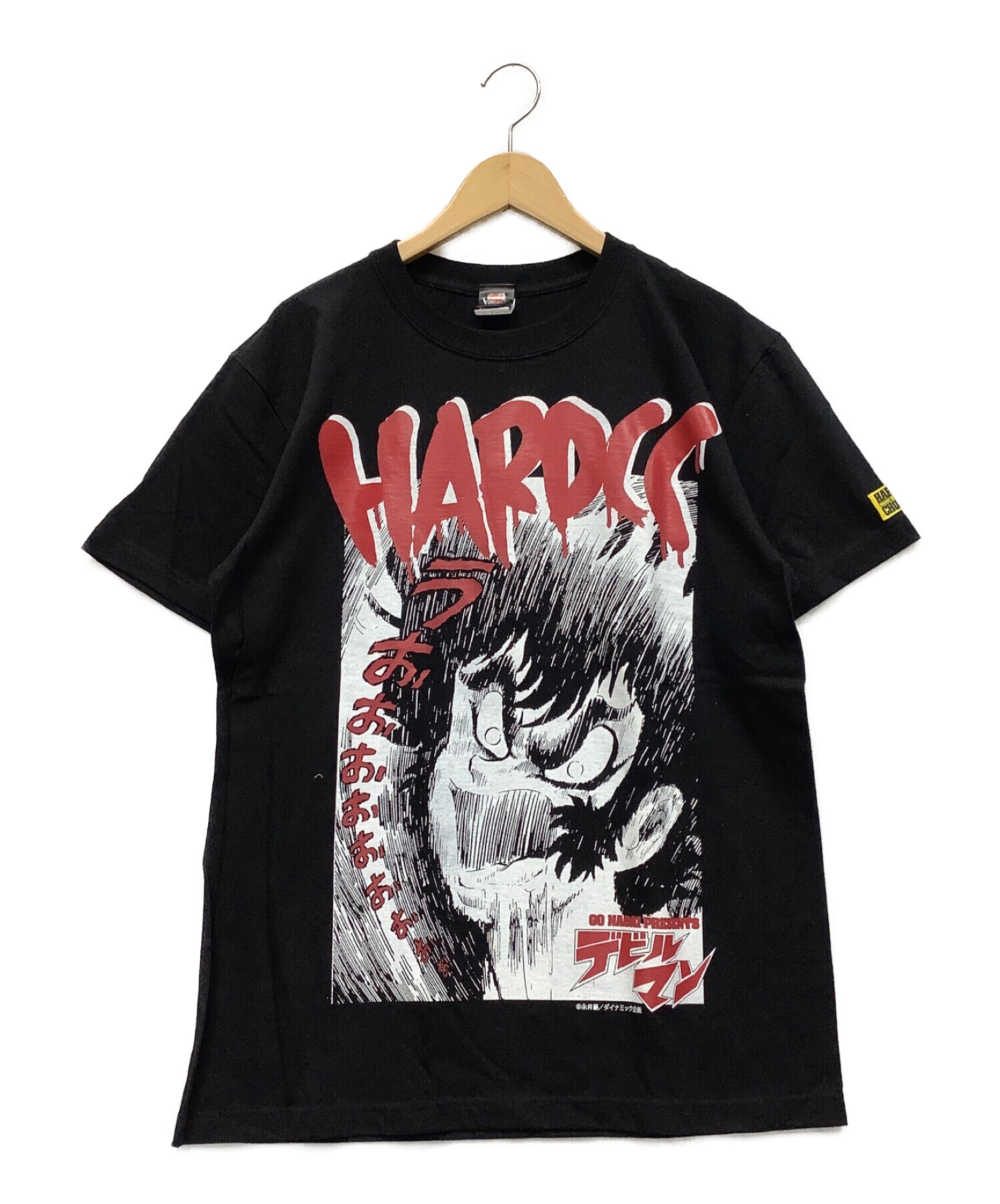 HARDCORE CHOCOLATE×デビルマン (HARDCORE CHOCOLATE×デビルマン) キャラクターTシャツ ブラック サイズ:L