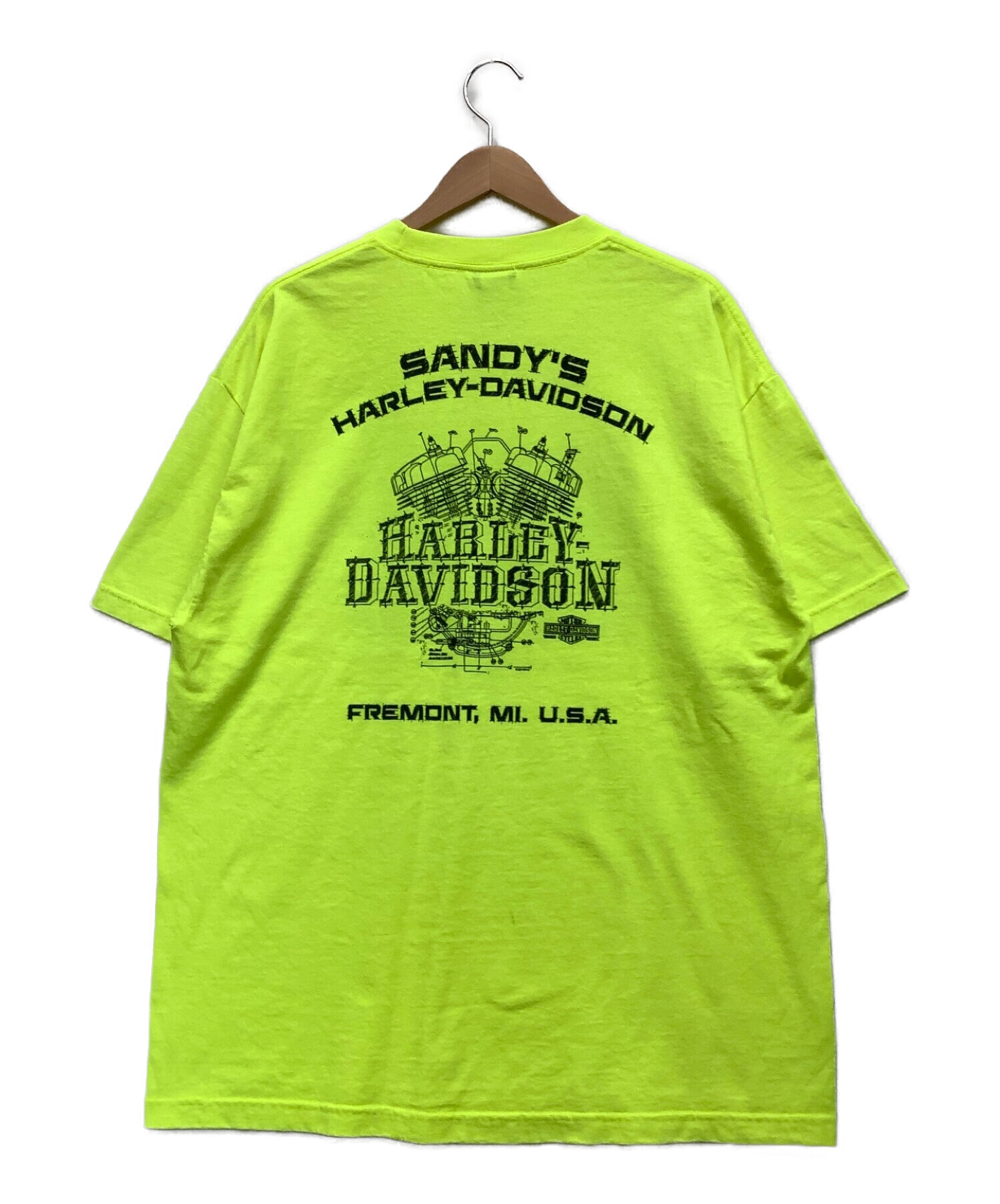ハーレーダビッドソンのオフィシャルTシャツ。サイズ: USA XL - バイク 