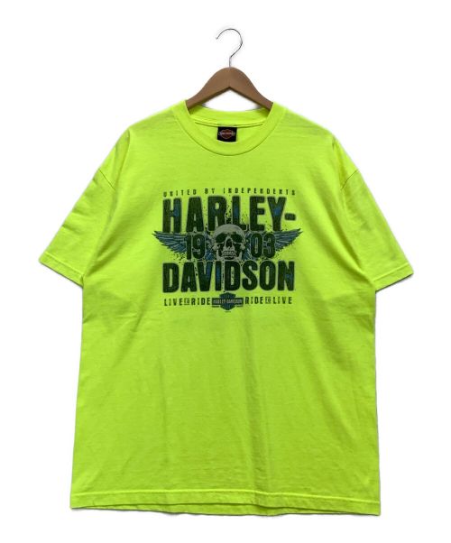 中古・古着通販】HARLEY-DAVIDSON (ハーレーダビットソン) Tシャツ 黄