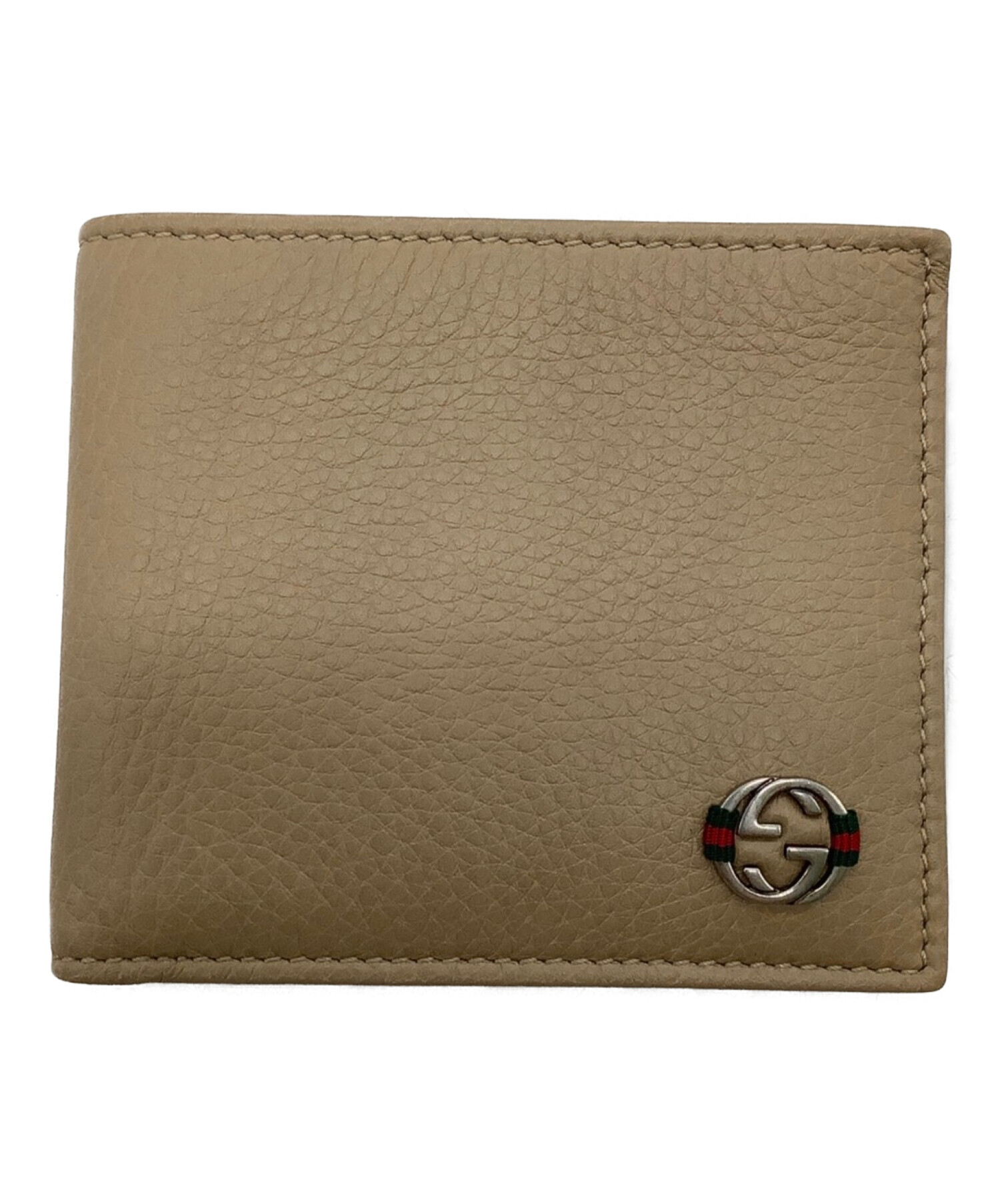 中古・古着通販】GUCCI (グッチ) 2つ折り財布(インターロッキング