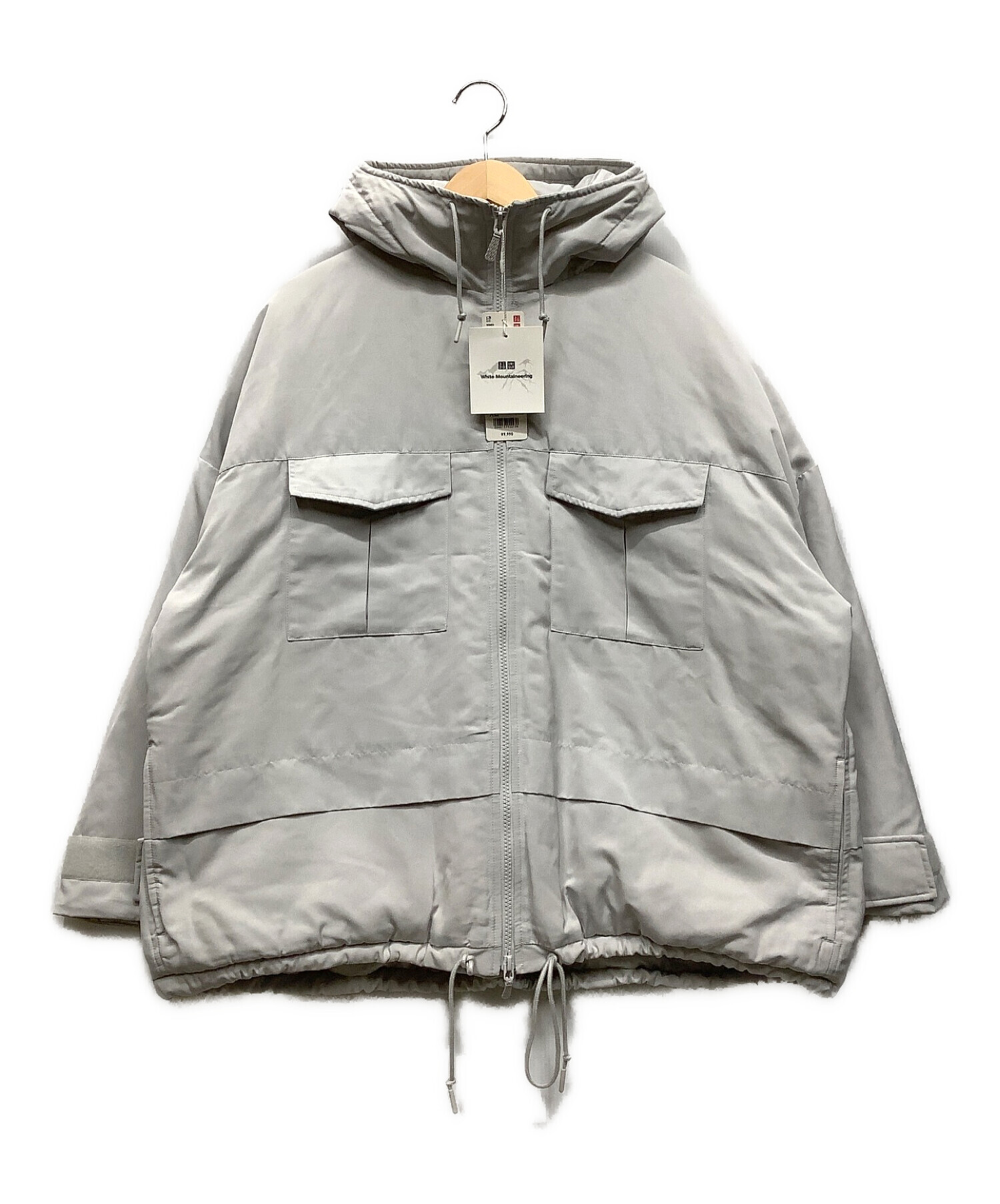 UNIQLO×WHITE MOUNTAINEERING (ユニクロ×ホワイトマウンテニアリング) ハイブリッドダウンジャケット グレー サイズ:XL  未使用品