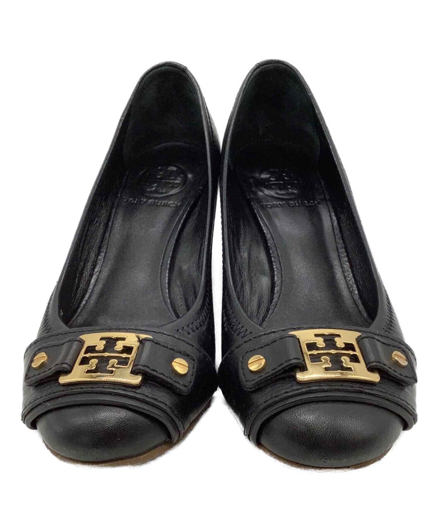 素晴らしい 超 美 品！TORY BURCH パンプスブラック 21771017 - 靴