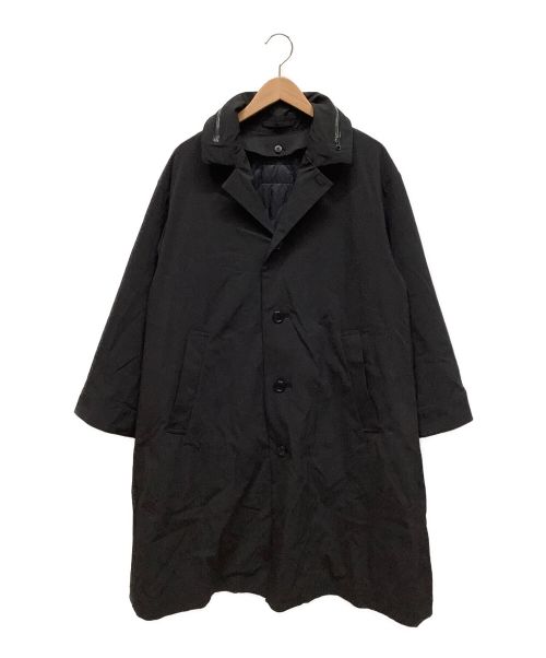 【中古・古着通販】ZUCCA (ズッカ) ナイロンクロスコート ブラック