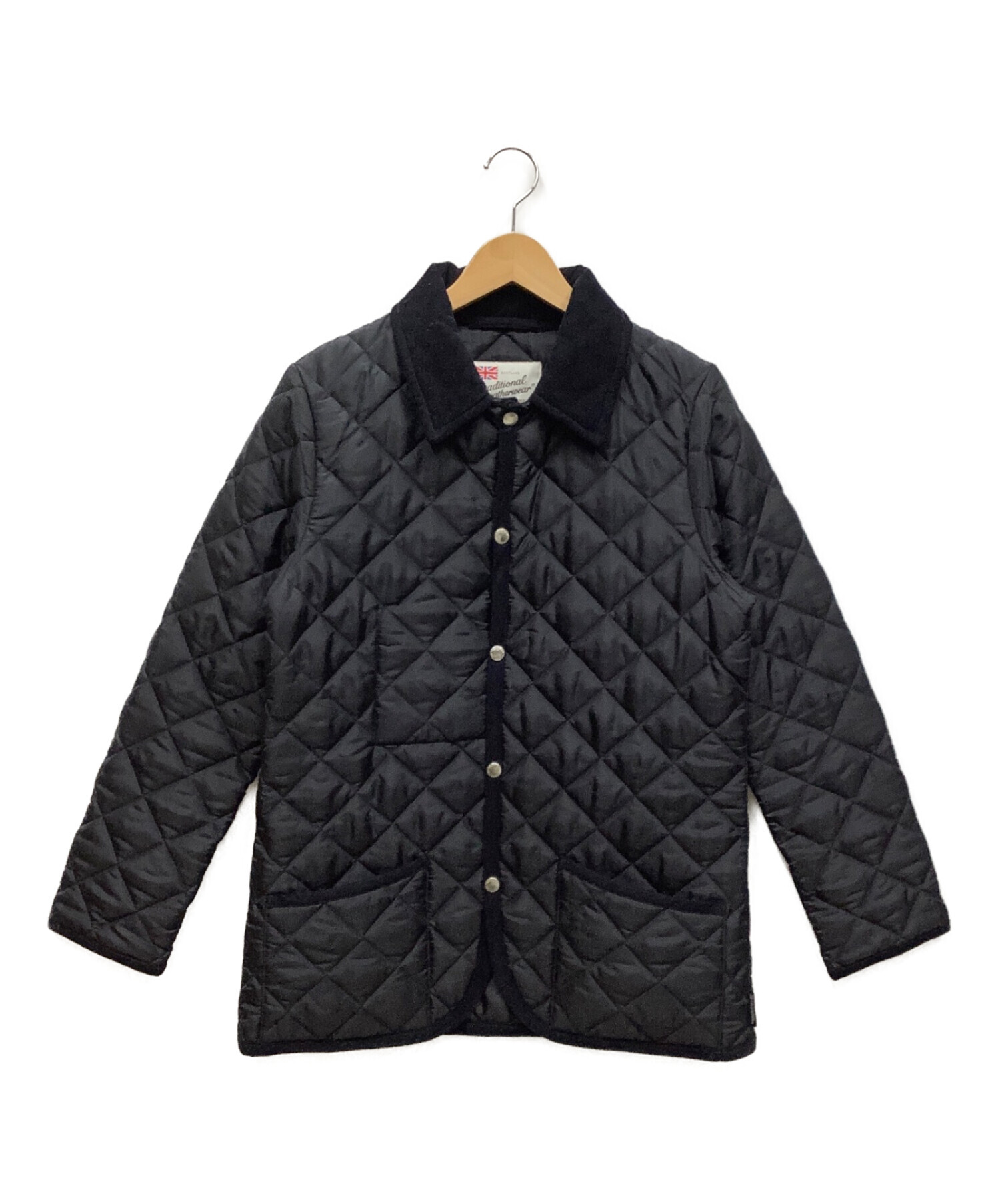 Traditional Weatherwear (トラディショナルウェザーウェア) キルティングジャケット ブラック サイズ:38