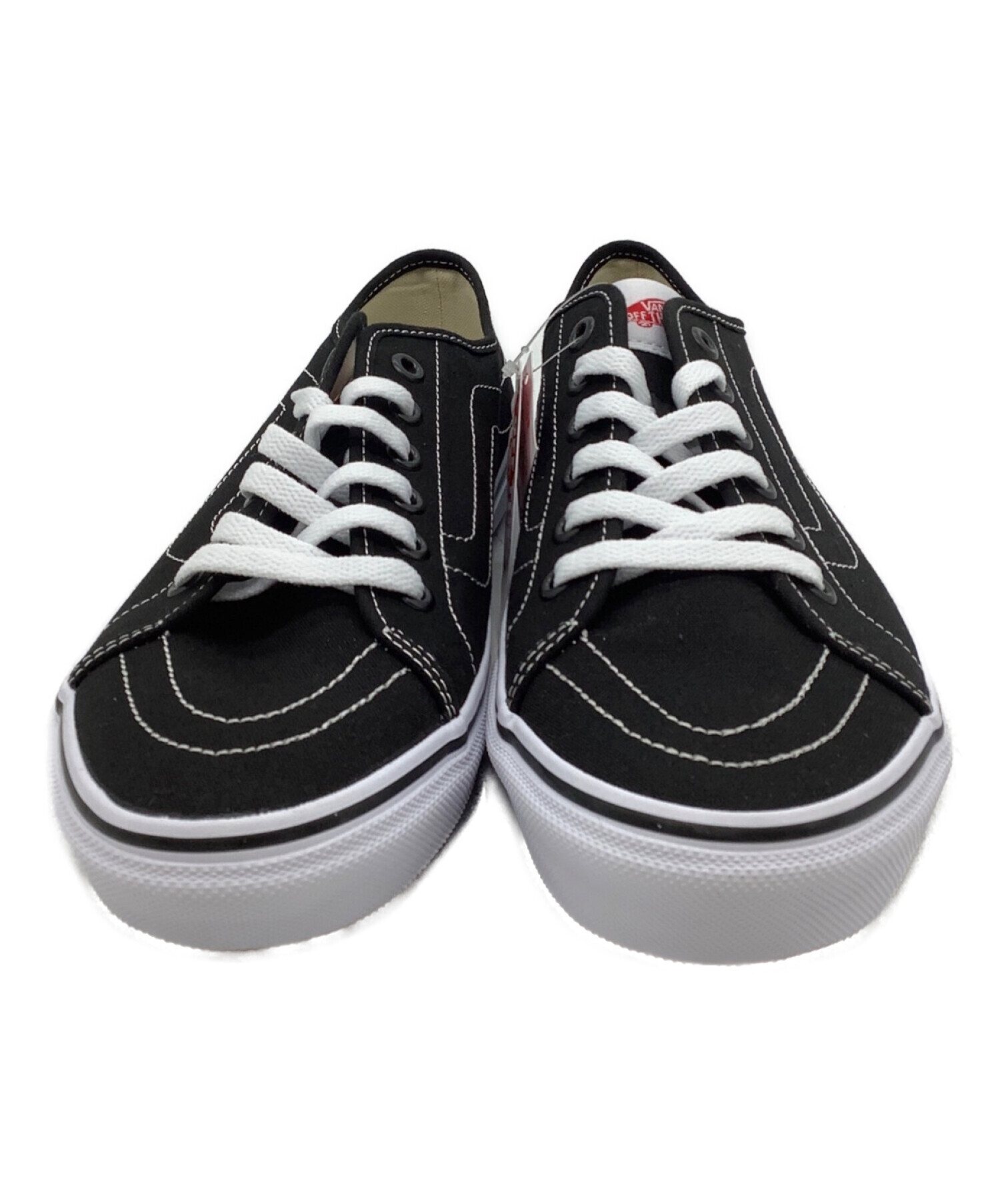 VANS (ヴァンズ) ローカットスニーカー ブラック×ホワイト サイズ:27 未使用品