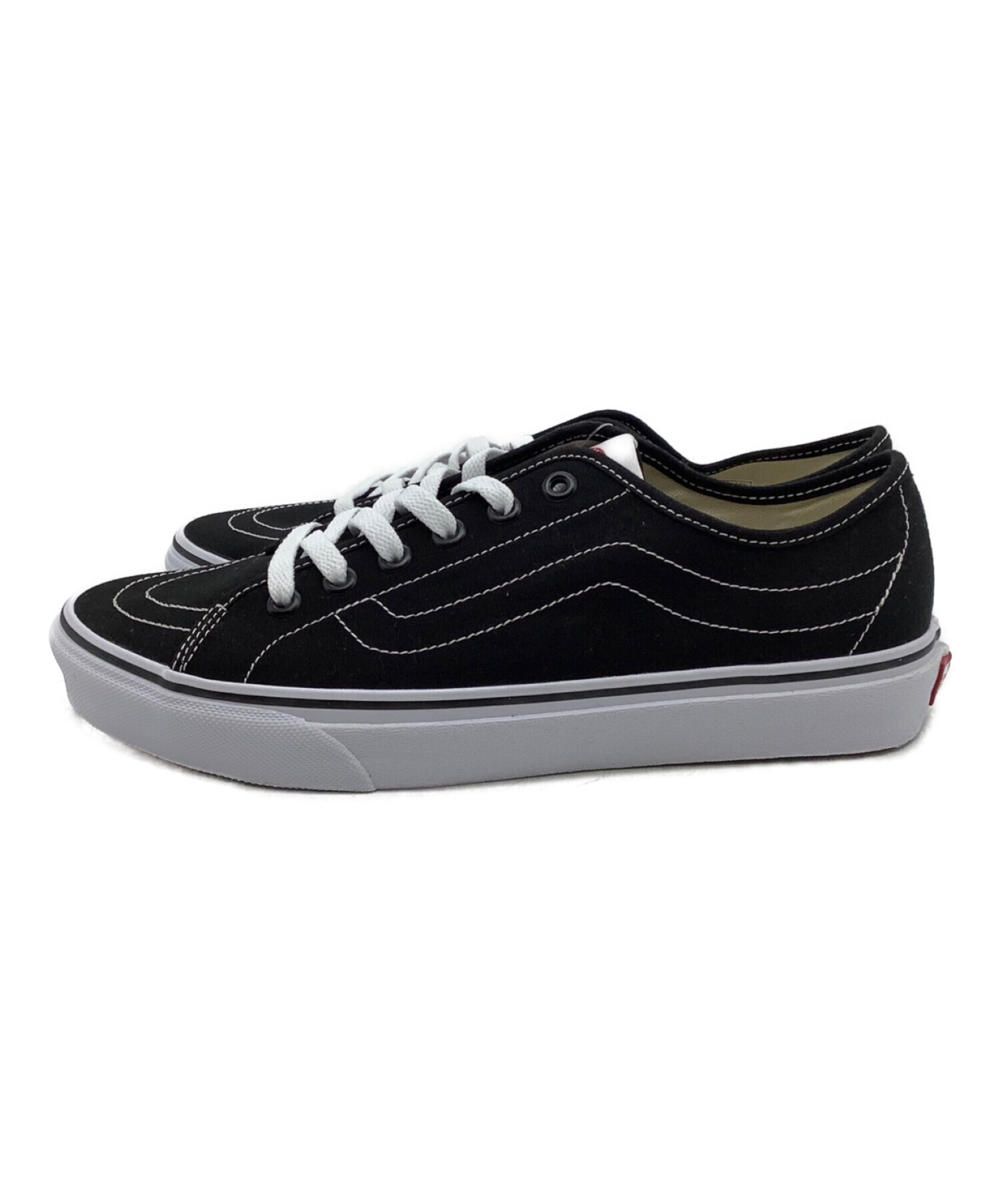 VANS (ヴァンズ) ローカットスニーカー ブラック×ホワイト サイズ:27 未使用品