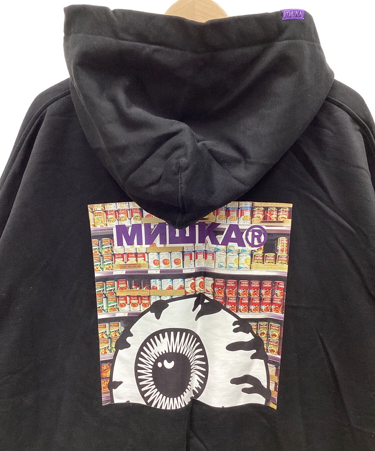 中古・古着通販】mishka (ミシカ) プルオーバーパーカー ブラック