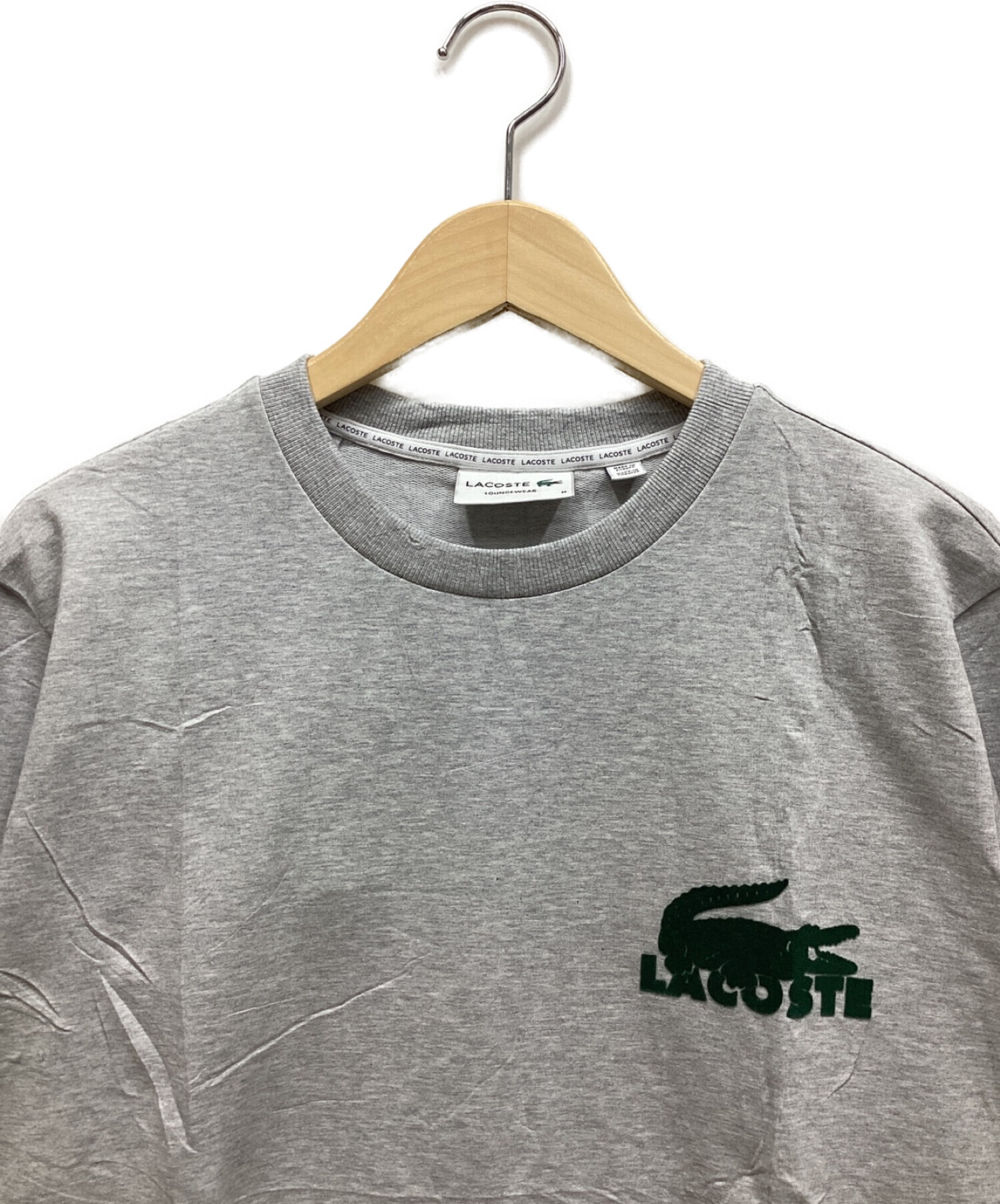 LACOSTE (ラコステ) スウェットカットソー グレー サイズ:M 未使用品