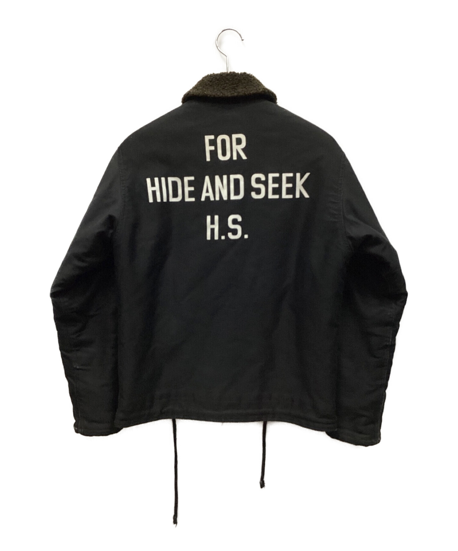HIDE AND SEEK (ハイドアンドシーク) ジャケット ブラック サイズ:S