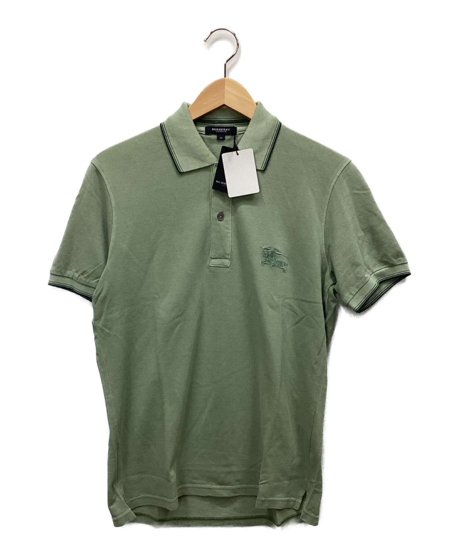 BURBERRY バーバリー カジュアル ポロシャツ 深緑 Ｓ 特価販売チラシ