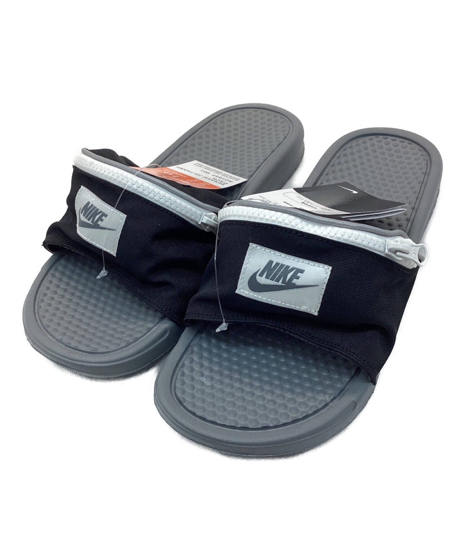 中古・古着通販】NIKE (ナイキ) サンダル ブラック サイズ:28 未使用品