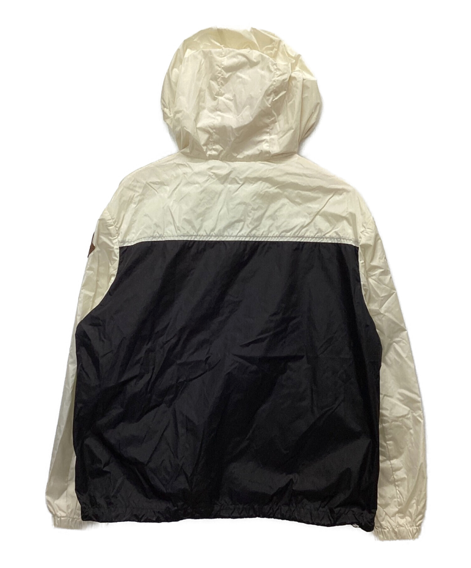 MONCLER (モンクレール) ナイロンジャケット ホワイト×ブラック サイズ:2