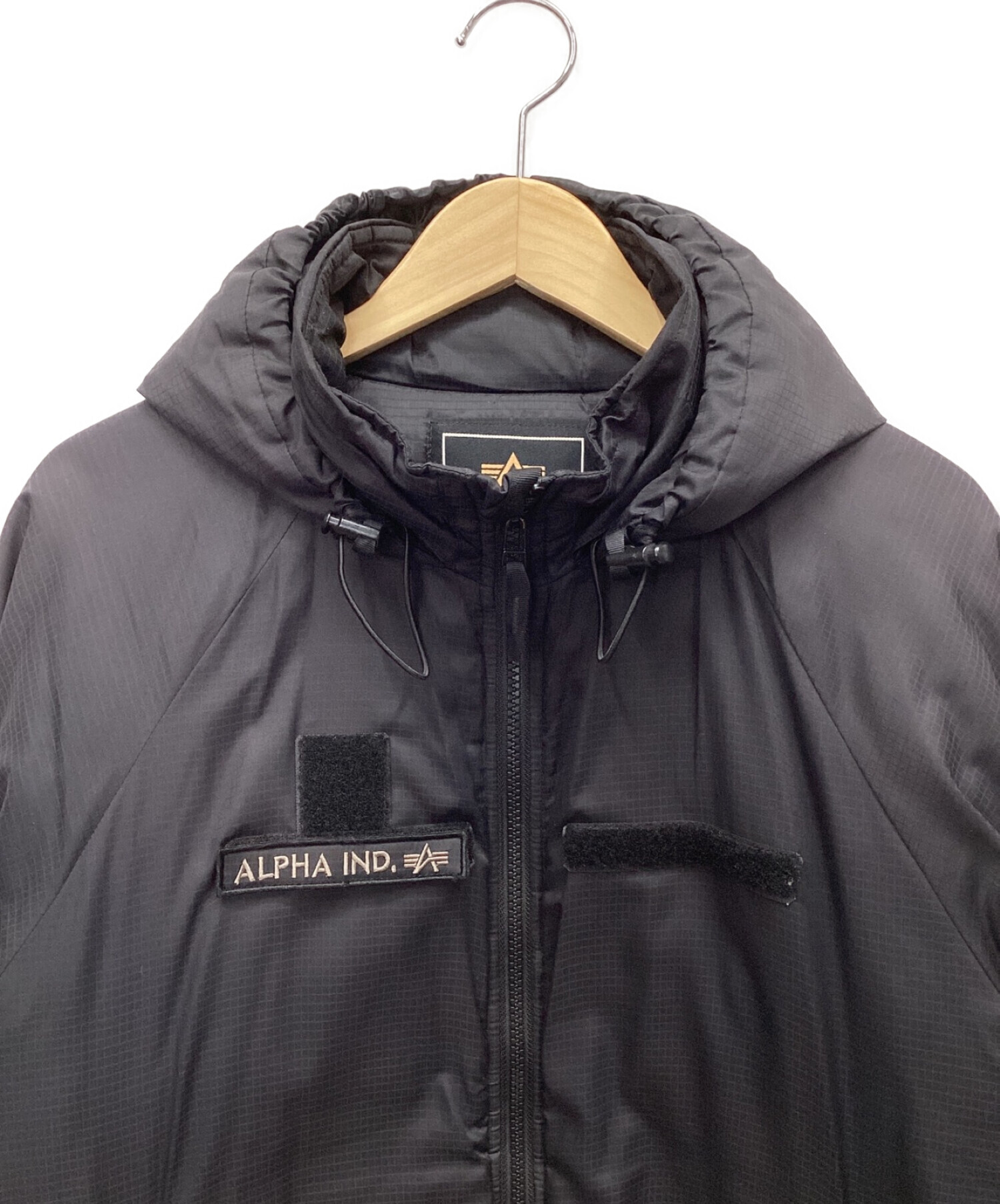 ALPHA (アルファ) 中綿ジャケット ブラック サイズ:L